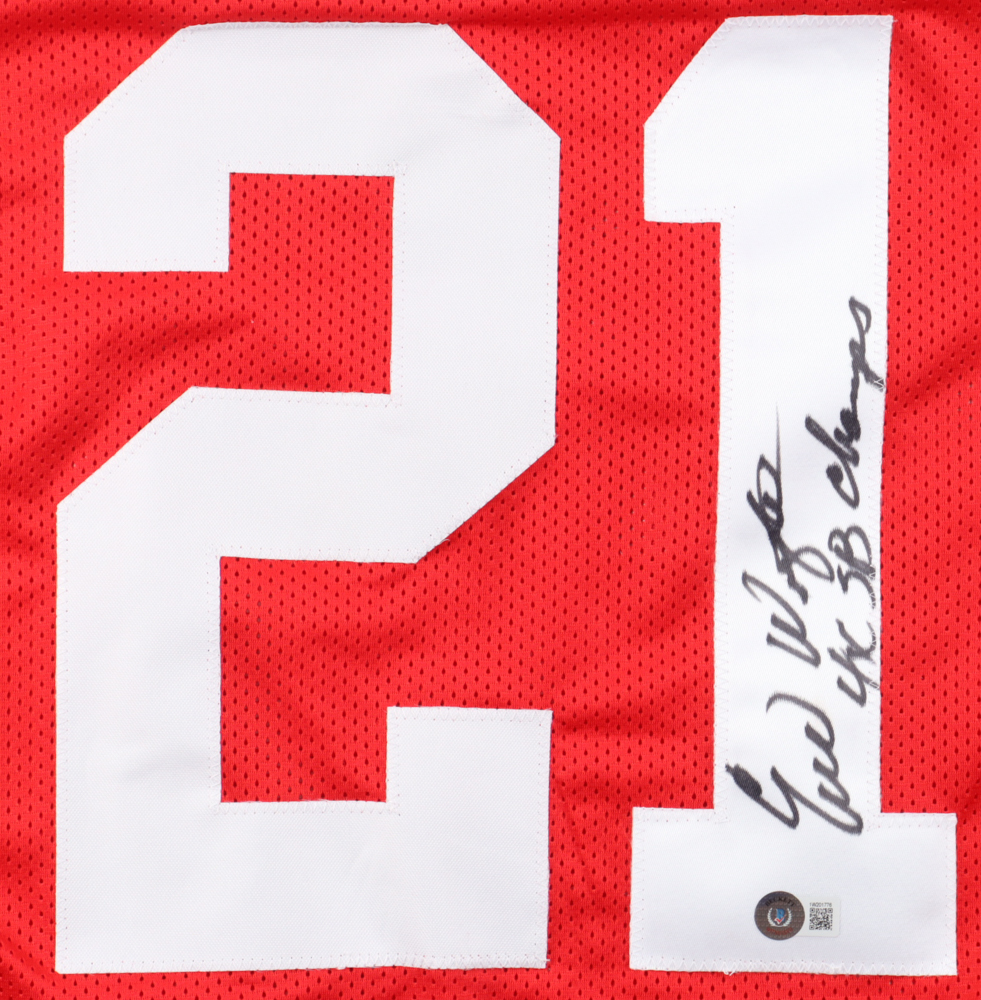 Eric Wright Signed Jersey Inscribed "4x SB Champs" (Beckett) at PristineAuction.com Eric Wright Signed Jersey Inscribed "4x SB Champs" (Beckett) at PristineAuction.com