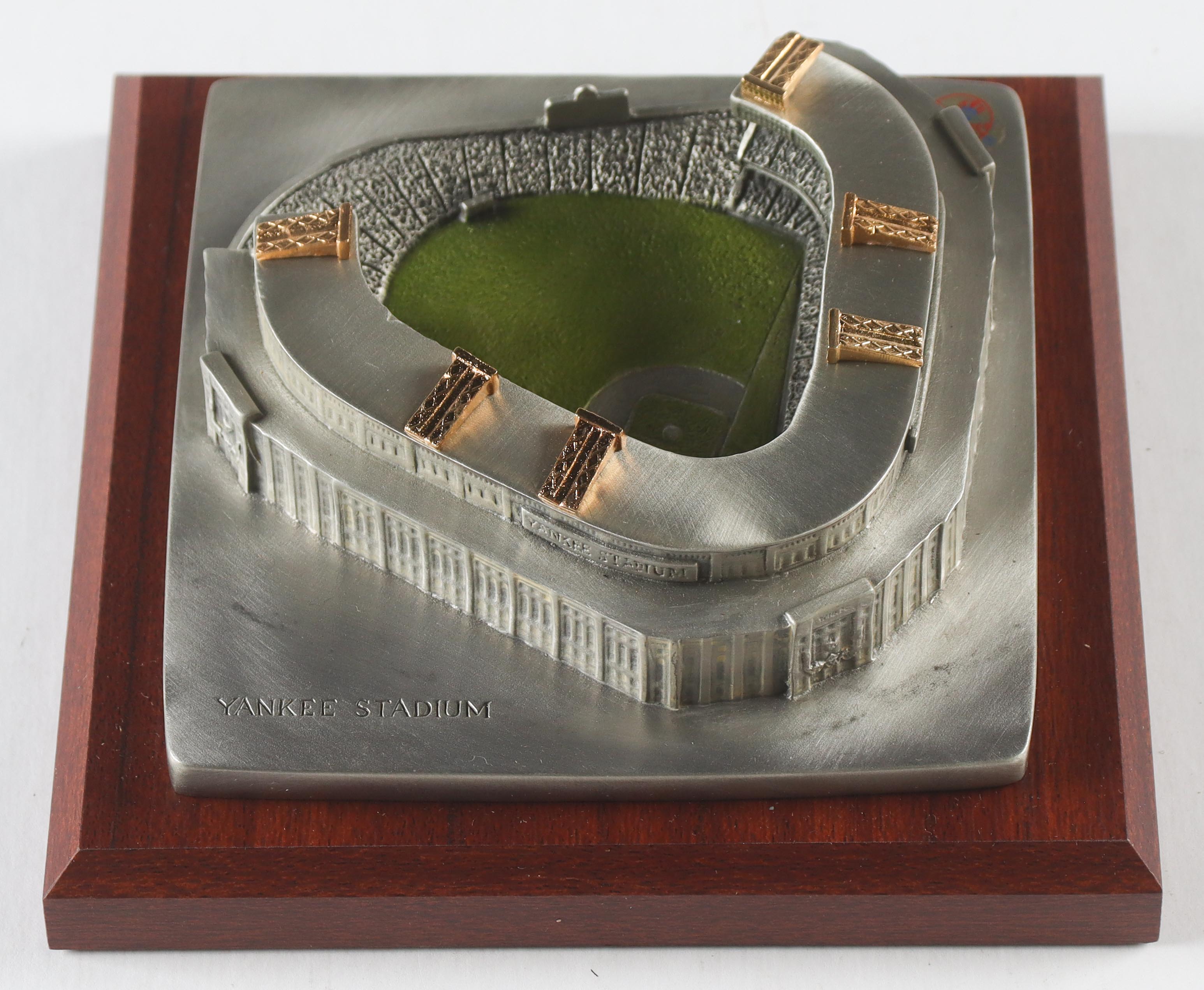 "House That Ruth Built" Pewter Metal Old Yankee Stadium Display at PristineAuction.com "House That Ruth Built" Pewter Metal Old Yankee Stadium Display at PristineAuction.com