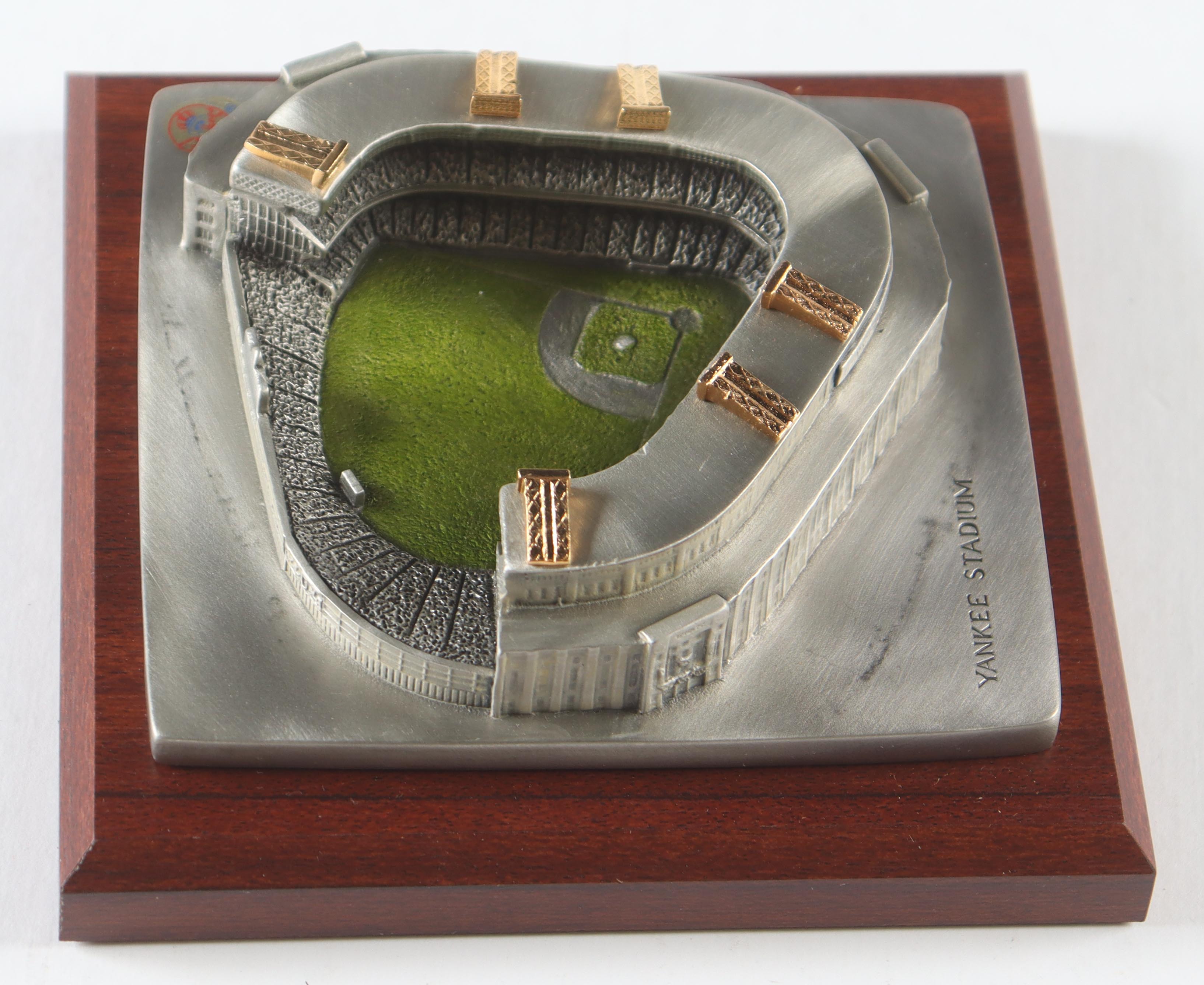 "House That Ruth Built" Pewter Metal Old Yankee Stadium Display at PristineAuction.com "House That Ruth Built" Pewter Metal Old Yankee Stadium Display at PristineAuction.com