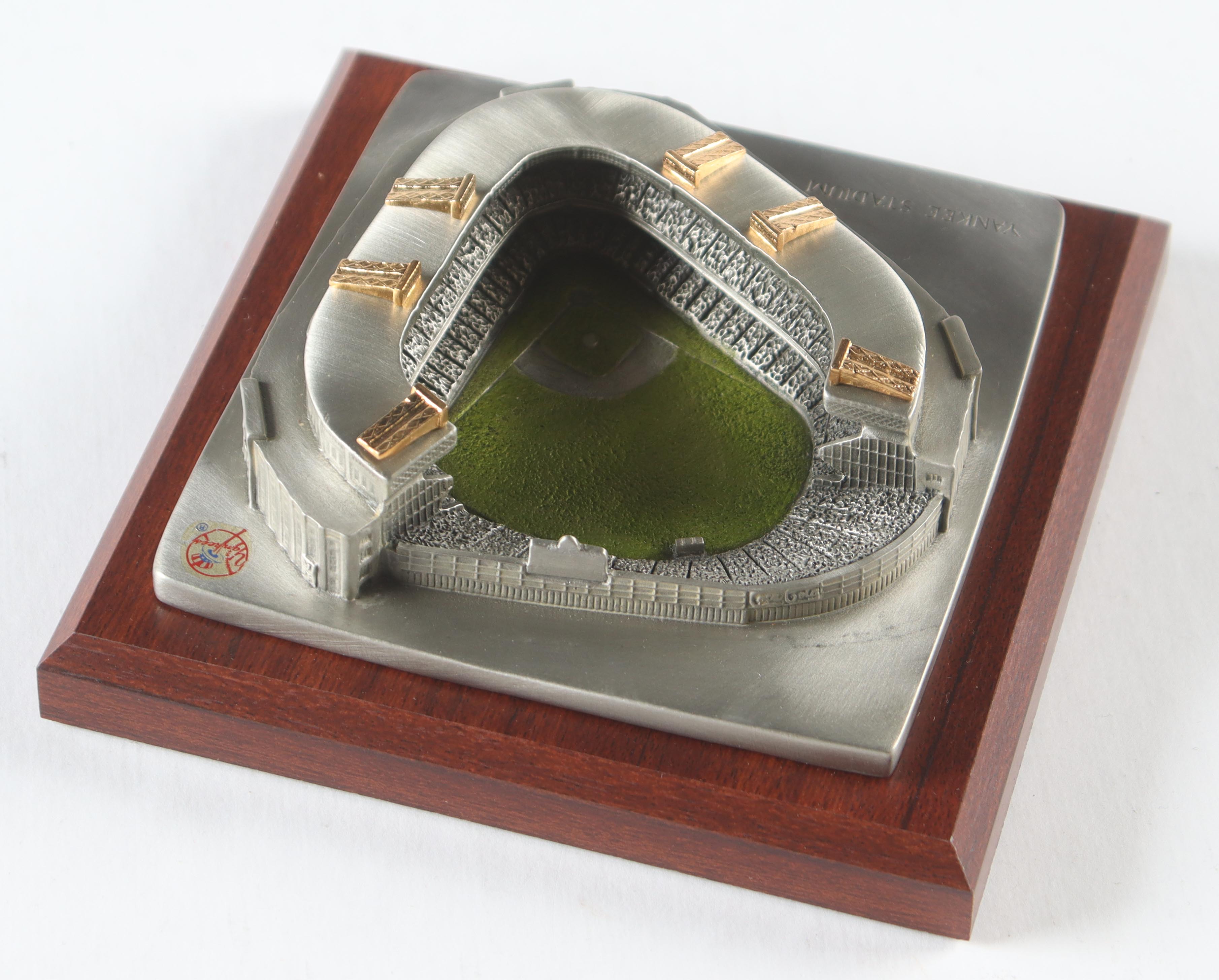 "House That Ruth Built" Pewter Metal Old Yankee Stadium Display at PristineAuction.com "House That Ruth Built" Pewter Metal Old Yankee Stadium Display at PristineAuction.com