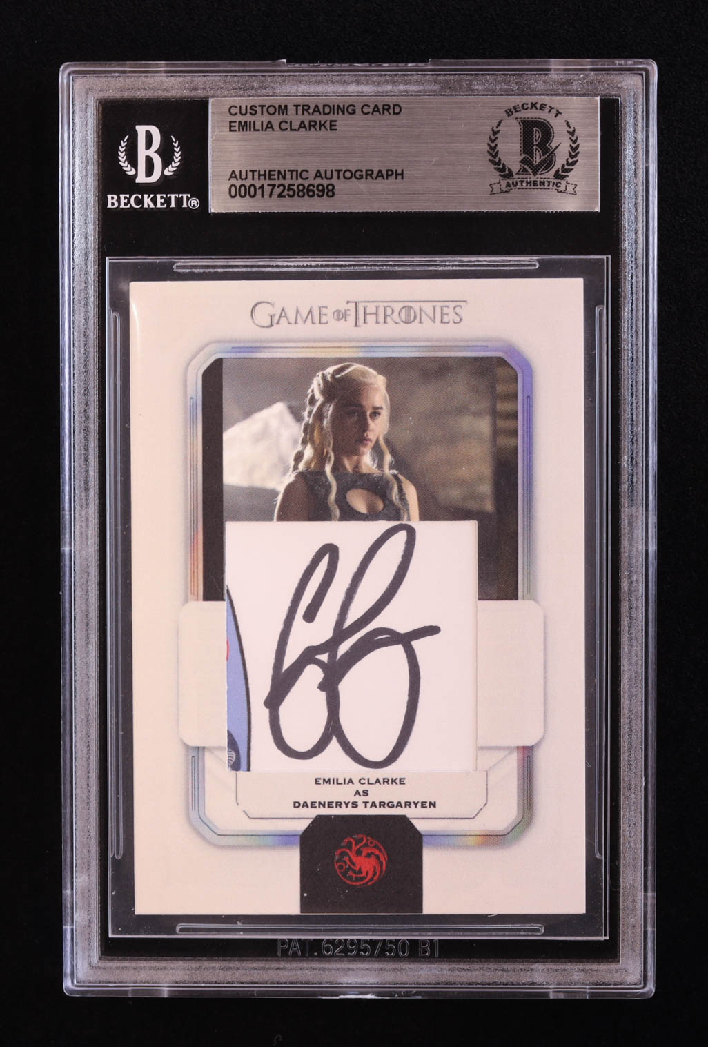 Emilia Clarke Signed "Game of Thrones" Custom Trading Card (BGS) at PristineAuction.com Emilia Clarke Signed "Game of Thrones" Custom Trading Card (BGS) at PristineAuction.com