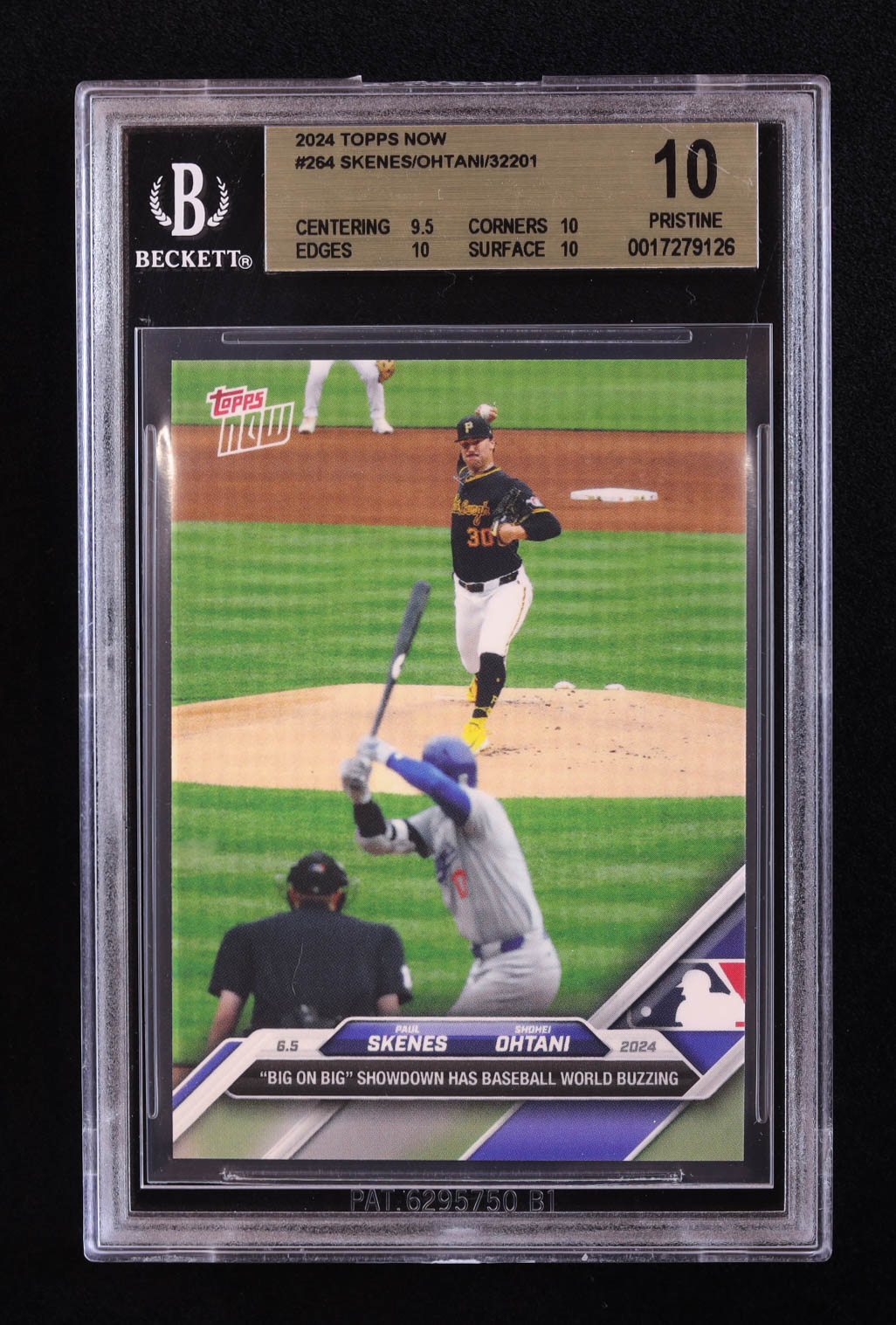 Paul Skenes RC / Shohei Ohtani 2024 Topps Now #264 (BGS 10) at PristineAuction.com Paul Skenes RC / Shohei Ohtani 2024 Topps Now #264 (BGS 10) at PristineAuction.com