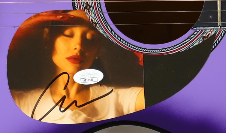 Ariana Grande Signed 38" Acoustic Guitar (JSA) at PristineAuction.com Ariana Grande Signed 38" Acoustic Guitar (JSA) at PristineAuction.com
