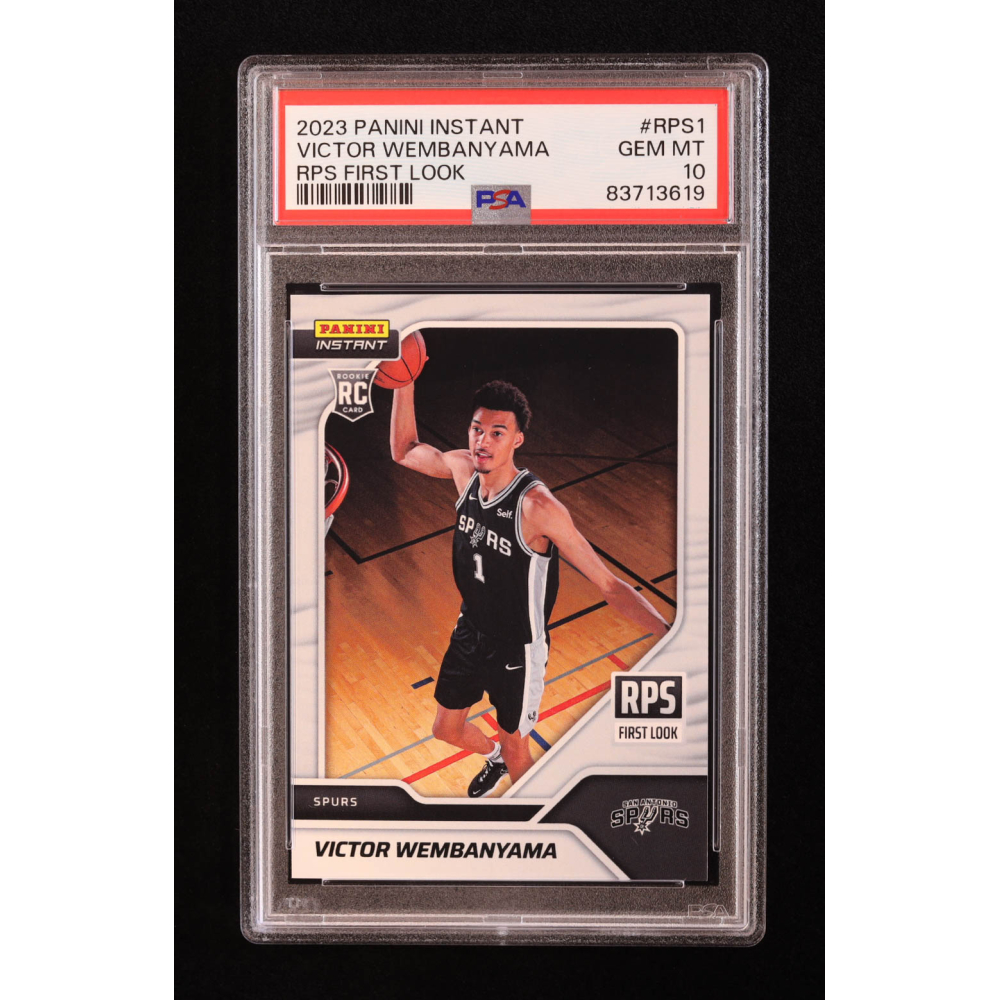 Victor Wembanyama 2023-24 Panini Instant RPS First Look #RPS1 RC (PSA 10) at PristineAuction.com