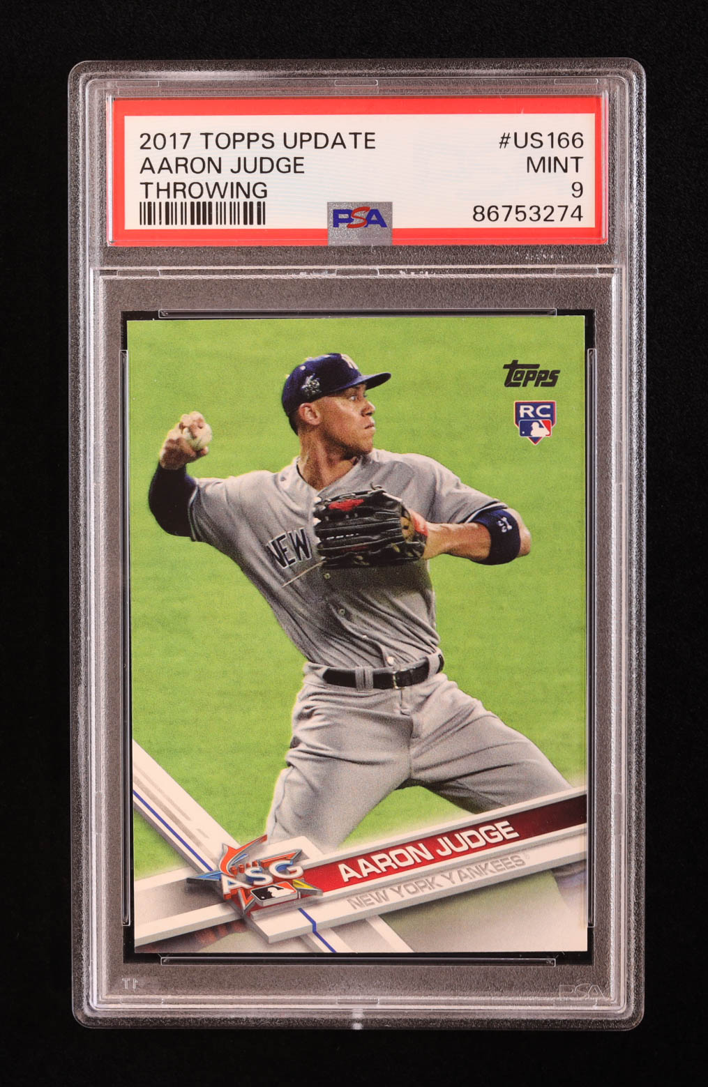 Aaron Judge 2017 Topps Update #US166 RC (PSA 9) at PristineAuction.com Aaron Judge 2017 Topps Update #US166 RC (PSA 9) at PristineAuction.com