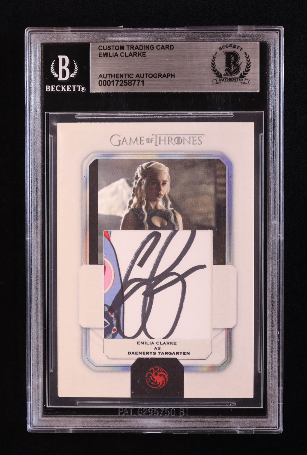 Emilia Clarke Signed "Game of Thrones" Custom Trading Card (BGS) at PristineAuction.com Emilia Clarke Signed "Game of Thrones" Custom Trading Card (BGS) at PristineAuction.com