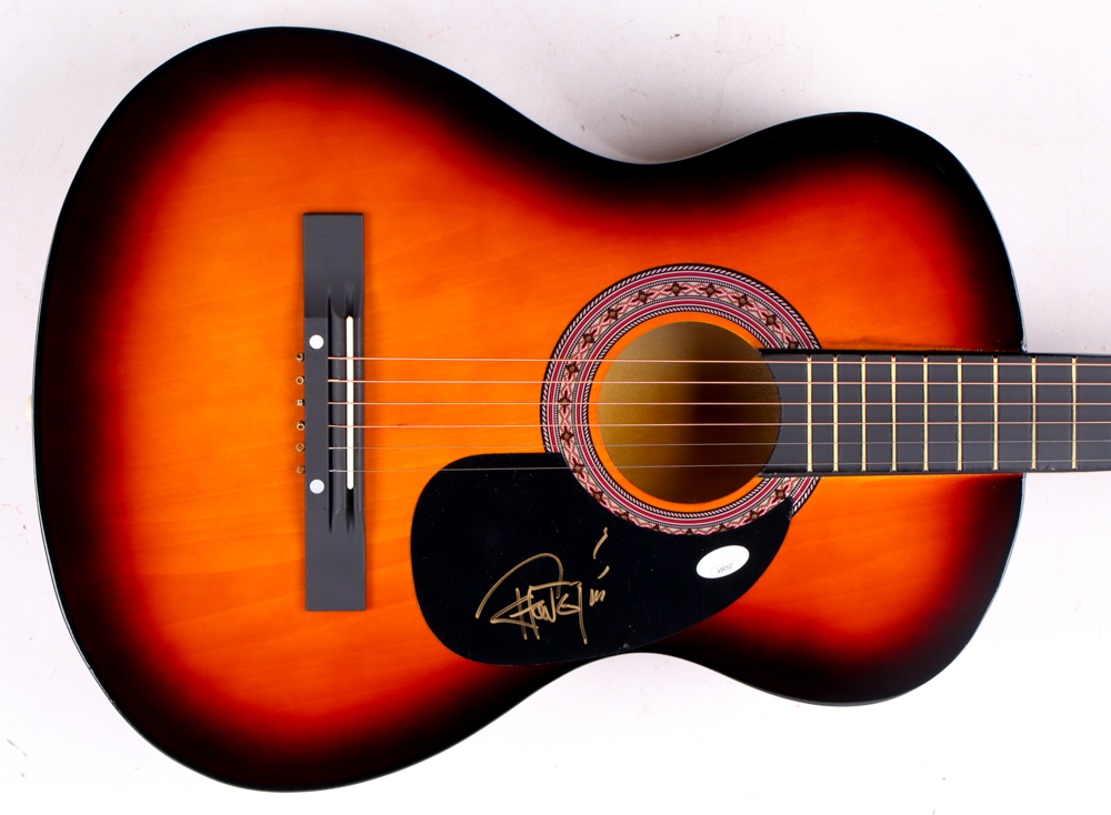 Tommy Chong Signed 38" Acoustic Guitar (JSA) at PristineAuction.com Tommy Chong Signed 38" Acoustic Guitar (JSA) at PristineAuction.com