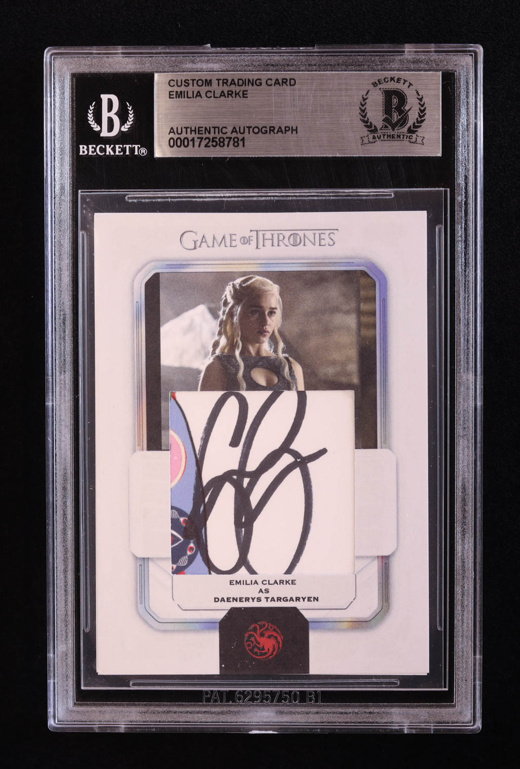 Emilia Clarke Signed "Game of Thrones" Custom Trading Card (BGS) at PristineAuction.com Emilia Clarke Signed "Game of Thrones" Custom Trading Card (BGS) at PristineAuction.com
