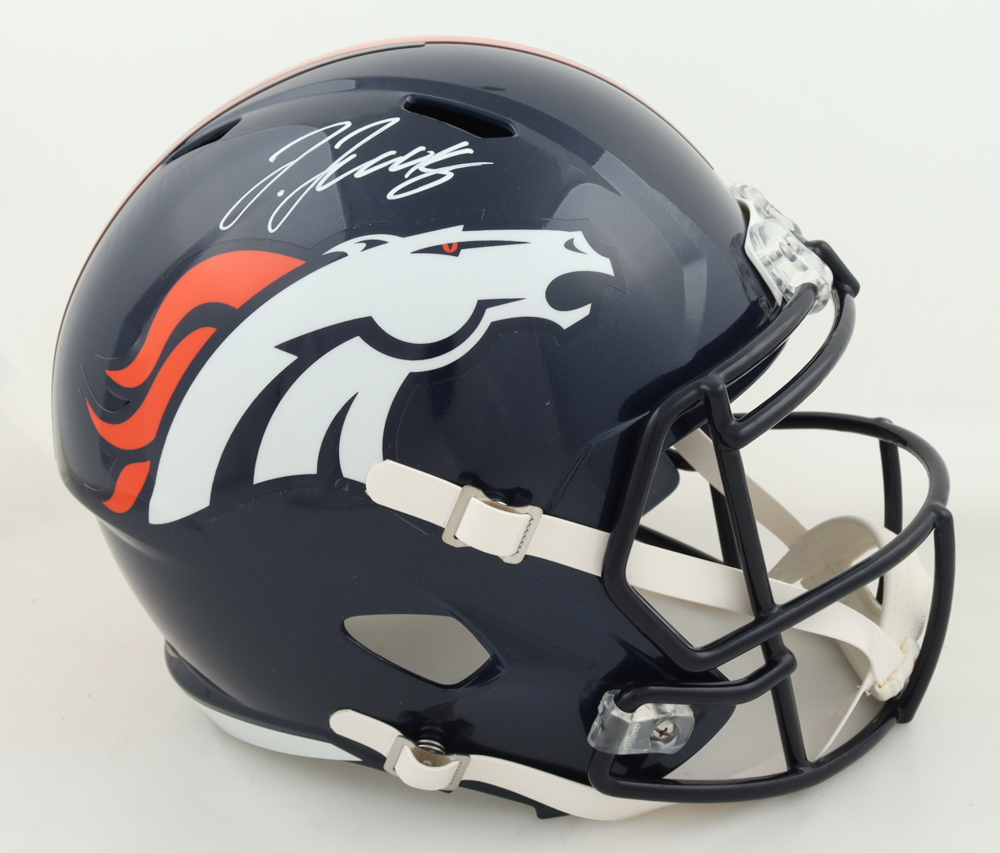 Jerry Jeudy Signed Broncos Full-Size Speed Helmet (Beckett) at PristineAuction.com Jerry Jeudy Signed Broncos Full-Size Speed Helmet (Beckett) at PristineAuction.com