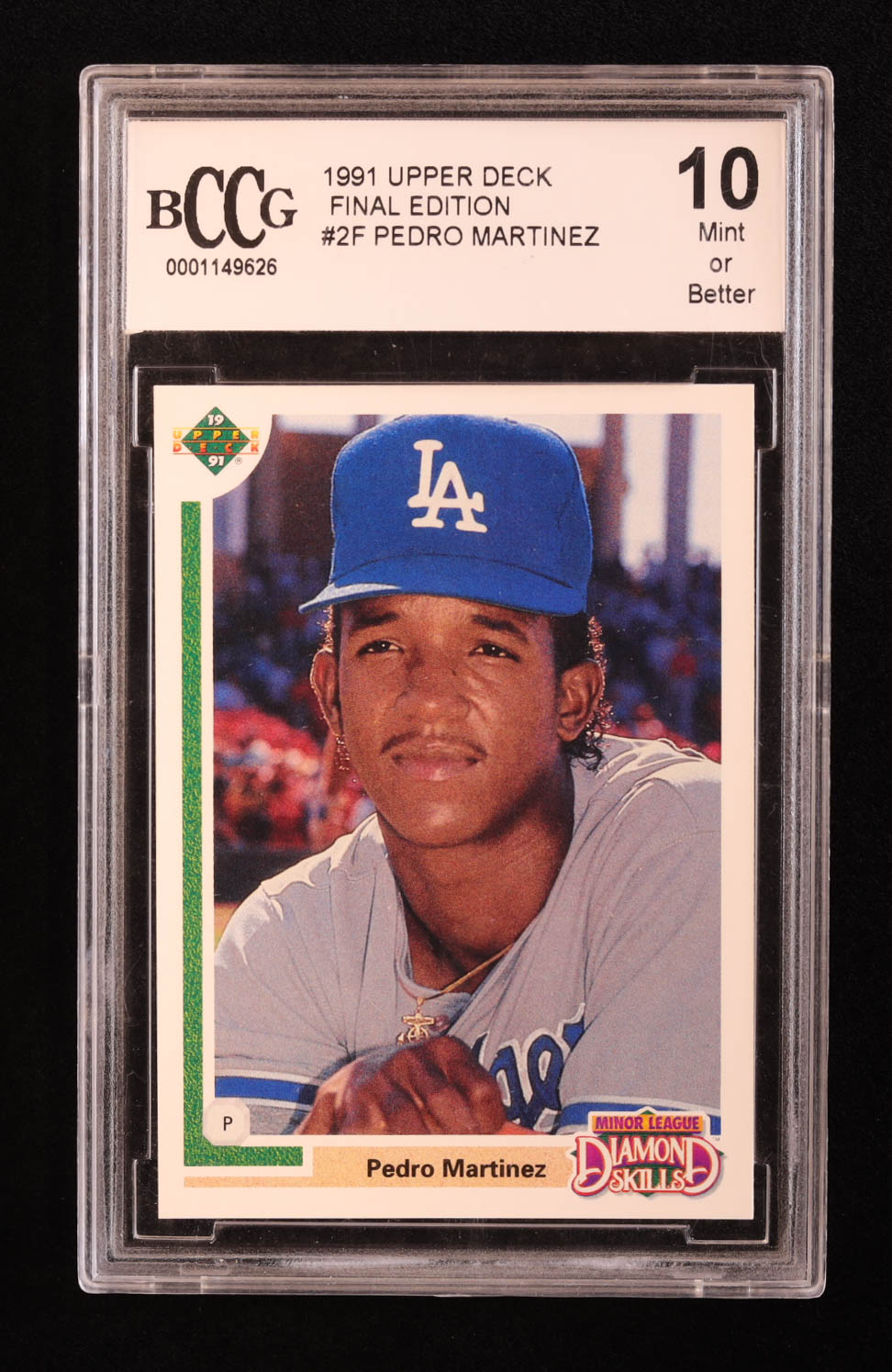 Pedro Martinez 1991 Upper Deck Final Edition #2F RC (BCCG 10) at PristineAuction.com Pedro Martinez 1991 Upper Deck Final Edition #2F RC (BCCG 10) at PristineAuction.com