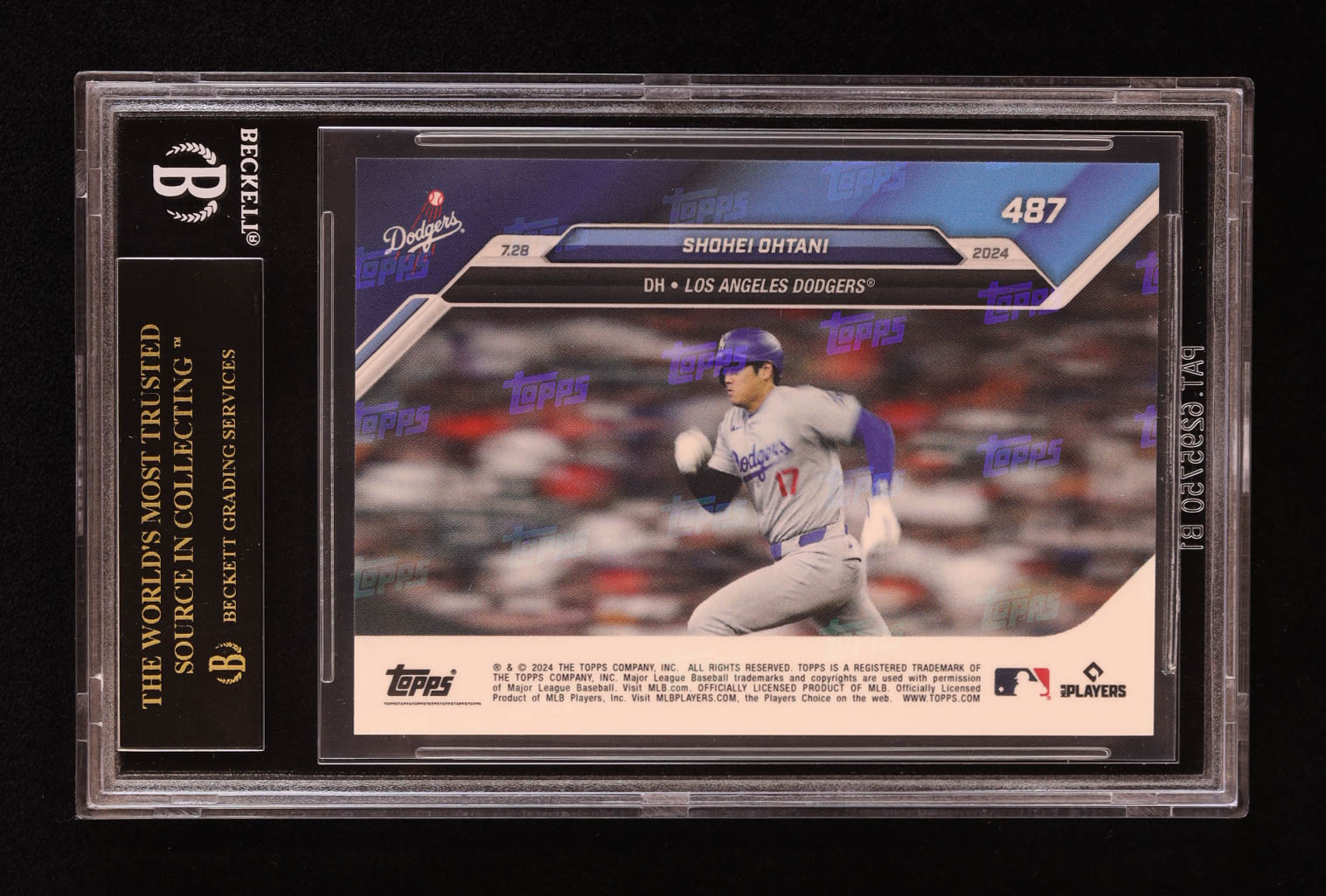 Shohei Ohtani 2024 Topps Now #487 (BGS 10 | Pristine Black Label) at PristineAuction.com Shohei Ohtani 2024 Topps Now #487 (BGS 10 | Pristine Black Label) at PristineAuction.com