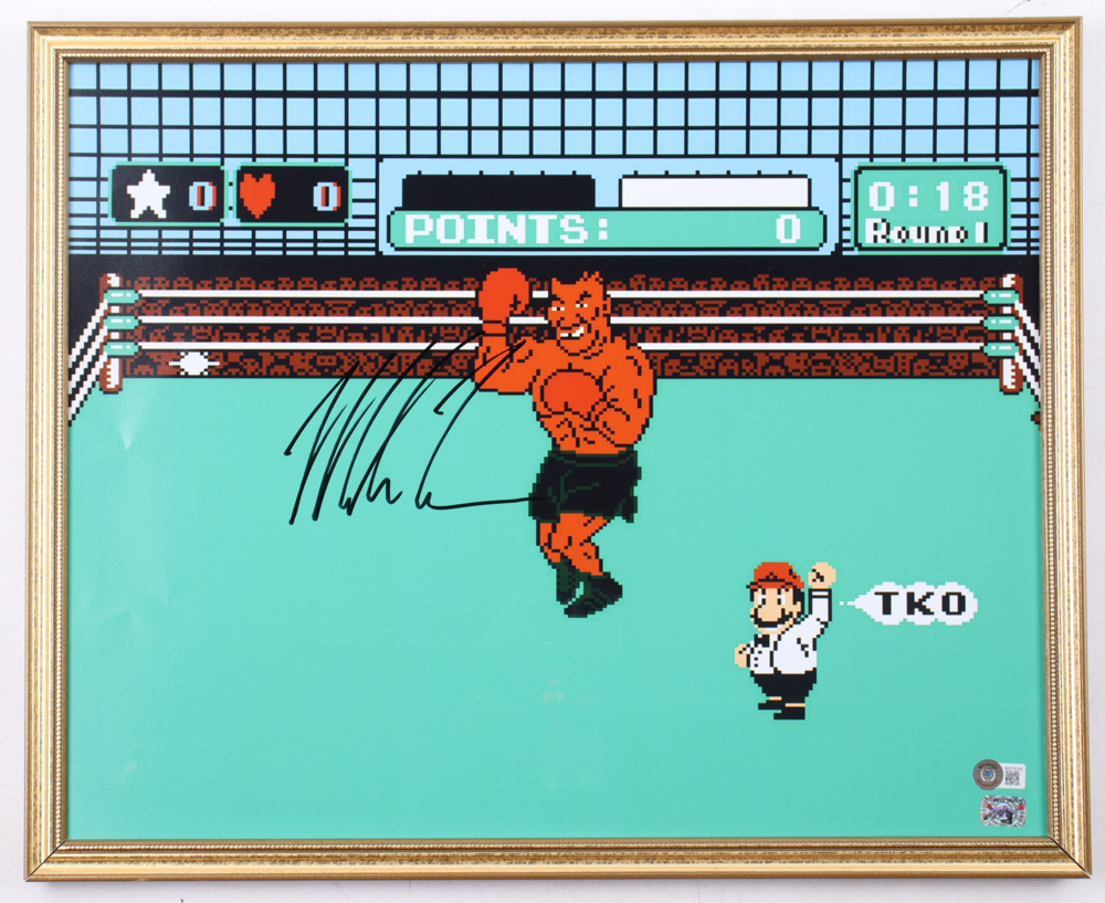 Mike Tyson Signed "Punch-Out!!" Custom Framed Photo Display (Beckett & Tyson) at PristineAuction.com Mike Tyson Signed "Punch-Out!!" Custom Framed Photo Display (Beckett & Tyson) at PristineAuction.com