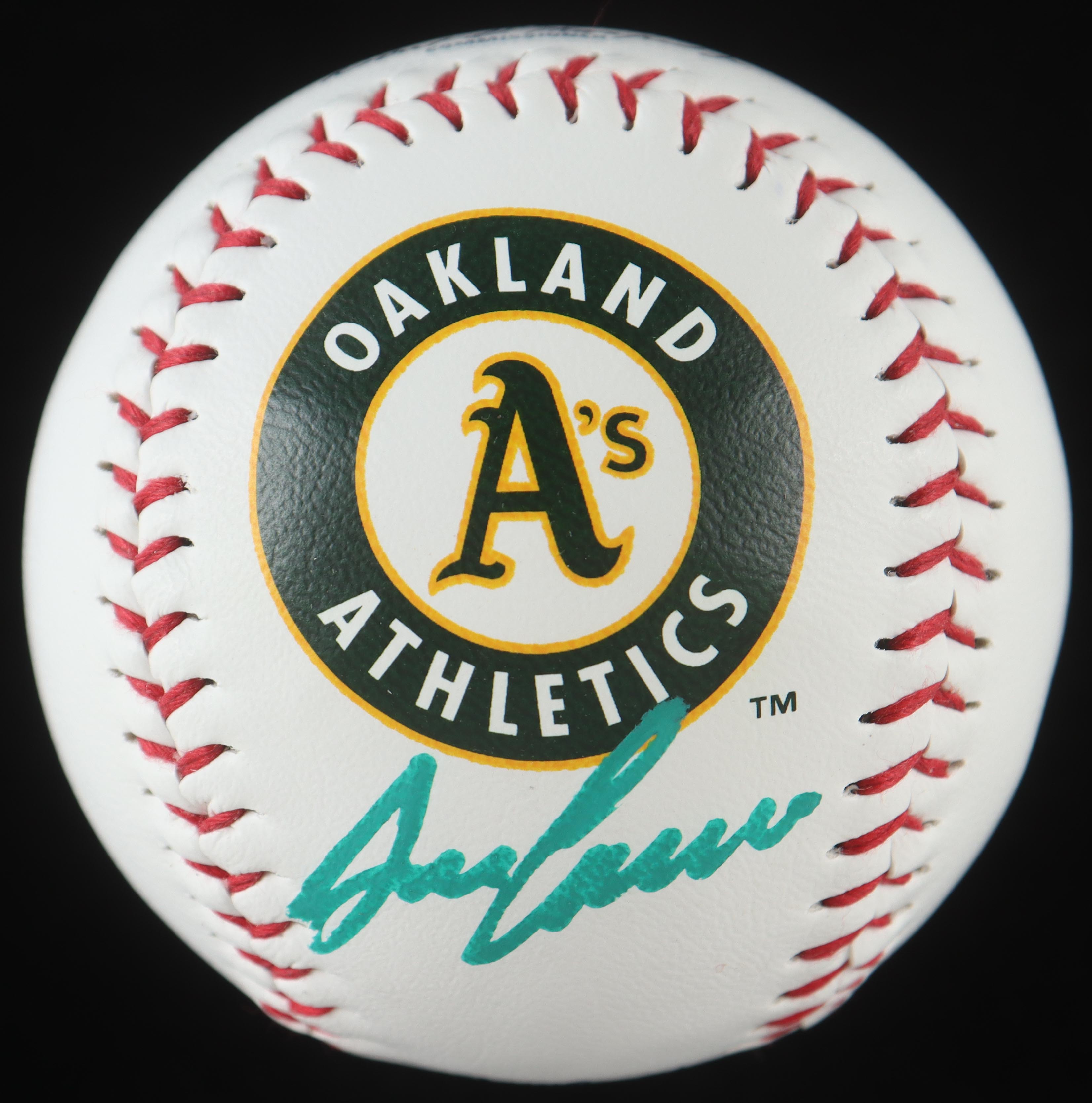Jose Canseco Signed OML Oakland Athletics Logo Baseball (Beckett) at PristineAuction.com Jose Canseco Signed OML Oakland Athletics Logo Baseball (Beckett) at PristineAuction.com