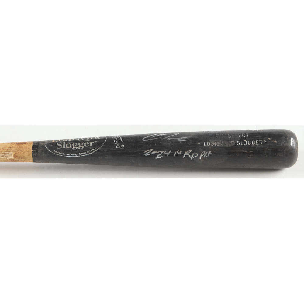 Christian Moore Signed GameUsed Louisville Slugger Baseball Bat