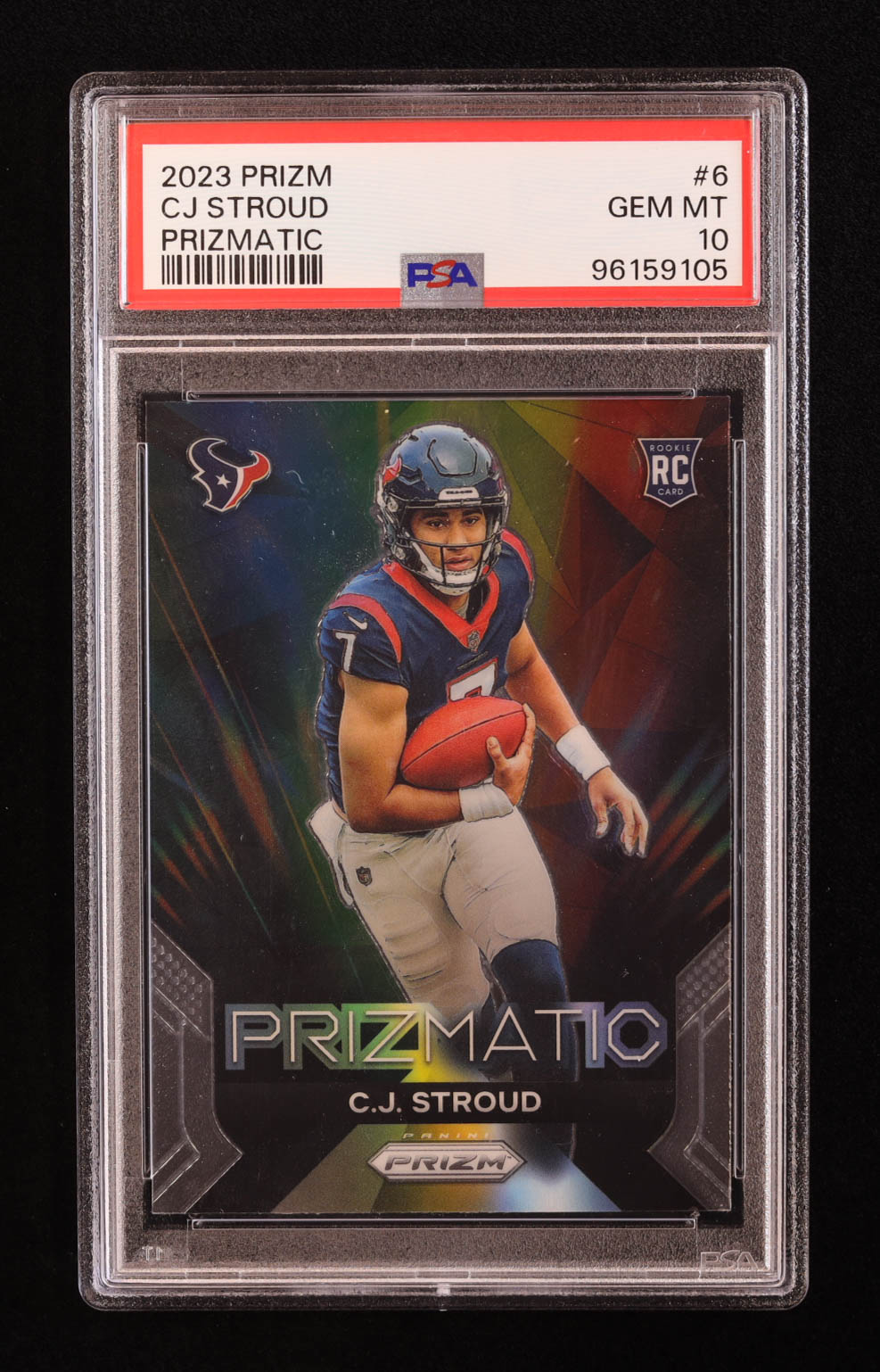 CJ Stroud 2023 Panini Prizm Prizmatic #6 RC (PSA 10) at PristineAuction.com CJ Stroud 2023 Panini Prizm Prizmatic #6 RC (PSA 10) at PristineAuction.com