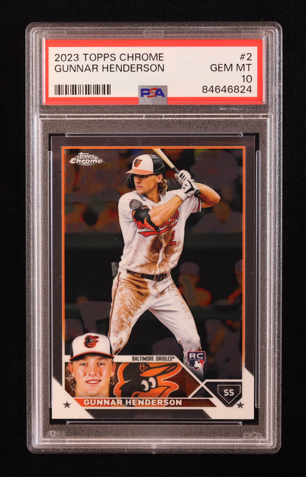 Gunnar Henderson 2023 Topps Chrome #2 RC (PSA 10) at PristineAuction.com Gunnar Henderson 2023 Topps Chrome #2 RC (PSA 10) at PristineAuction.com