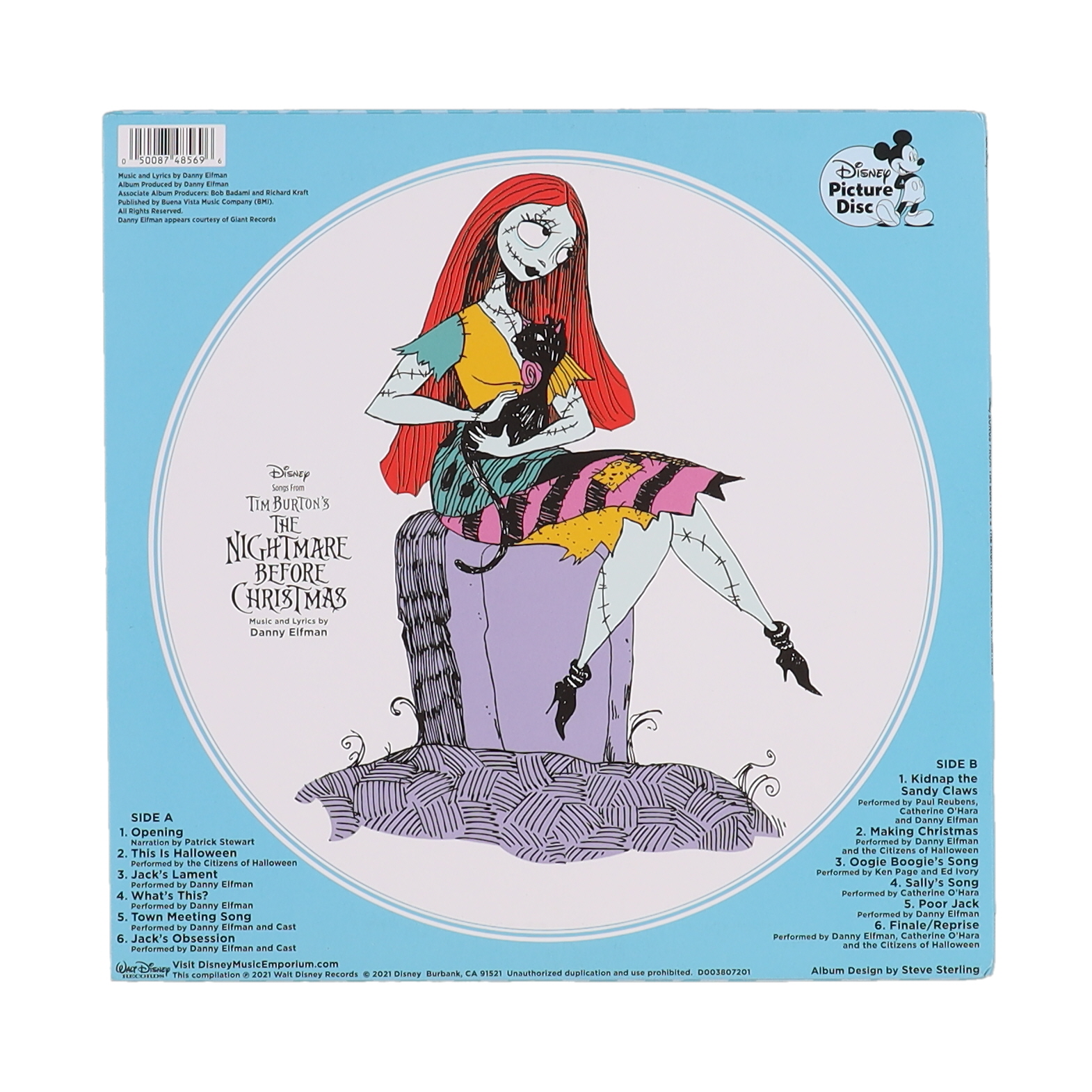 Danny Elfman Signed Disney Picture Disc "The Nightmare Before Christmas" Exclusive Vinyl Record Album Cover (JSA) at PristineAuction.com Danny Elfman Signed Disney Picture Disc "The Nightmare Before Christmas" Exclusive Vinyl Record Album Cover (JSA) at PristineAuction.com