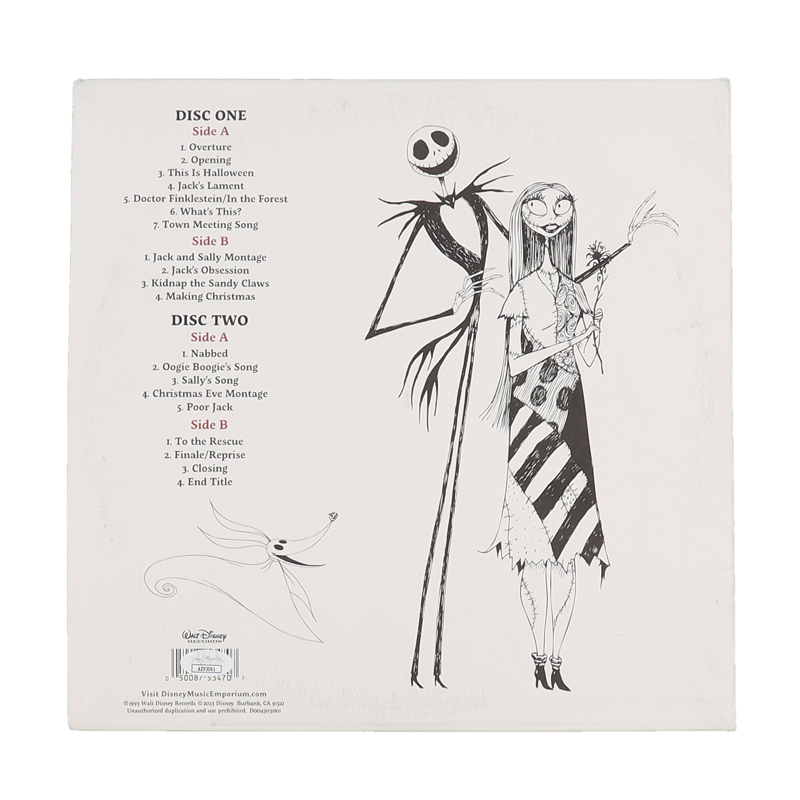 Danny Elfman Signed "The Nightmare Before Christmas" Vinyl Record Album Cover (JSA) at PristineAuction.com Danny Elfman Signed "The Nightmare Before Christmas" Vinyl Record Album Cover (JSA) at PristineAuction.com