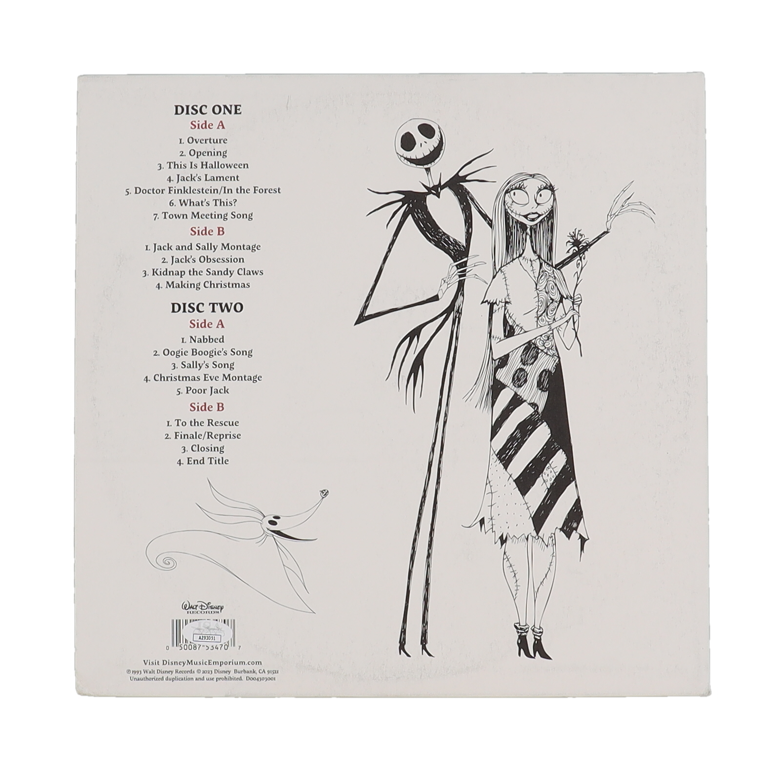 Danny Elfman & Chris Sarandon Signed "The Nightmare Before Christmas" Vinyl Record Album Cover (JSA) at PristineAuction.com Danny Elfman & Chris Sarandon Signed "The Nightmare Before Christmas" Vinyl Record Album Cover (JSA) at PristineAuction.com