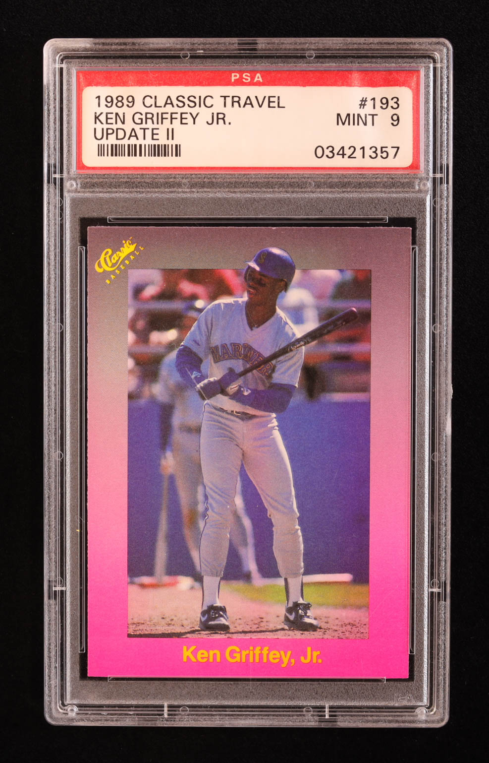 Ken Griffey Jr. 1989 Classic Travel Update II #193 RC (PSA 9) at PristineAuction.com Ken Griffey Jr. 1989 Classic Travel Update II #193 RC (PSA 9) at PristineAuction.com