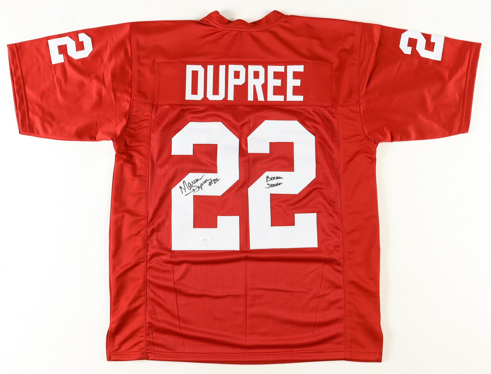 Marcus Dupree Signed Jersey Inscribed "Boomer Sooner" (JSA) at PristineAuction.com Marcus Dupree Signed Jersey Inscribed "Boomer Sooner" (JSA) at PristineAuction.com