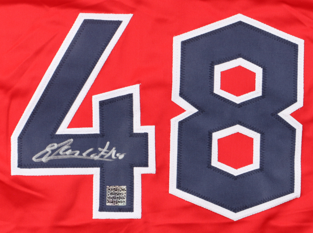 Emmanuel Clase Signed Jersey (Playball Ink) at PristineAuction.com Emmanuel Clase Signed Jersey (Playball Ink) at PristineAuction.com