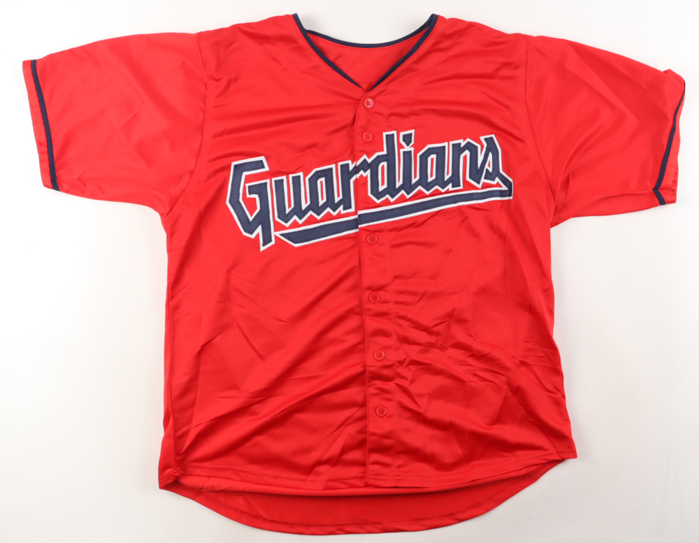 Emmanuel Clase Signed Jersey (Playball Ink) at PristineAuction.com Emmanuel Clase Signed Jersey (Playball Ink) at PristineAuction.com