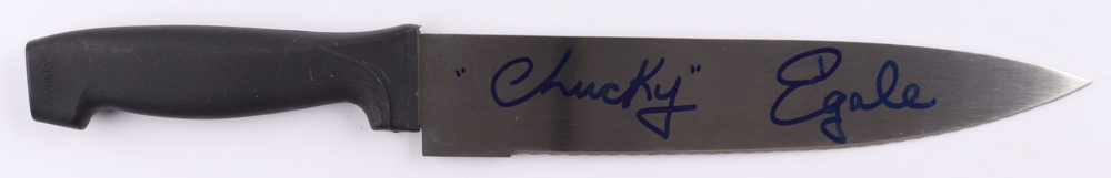 Ed Gale Signed "Chucky" Knife Inscribed "Chucky" (JSA) at PristineAuction.com Ed Gale Signed "Chucky" Knife Inscribed "Chucky" (JSA) at PristineAuction.com