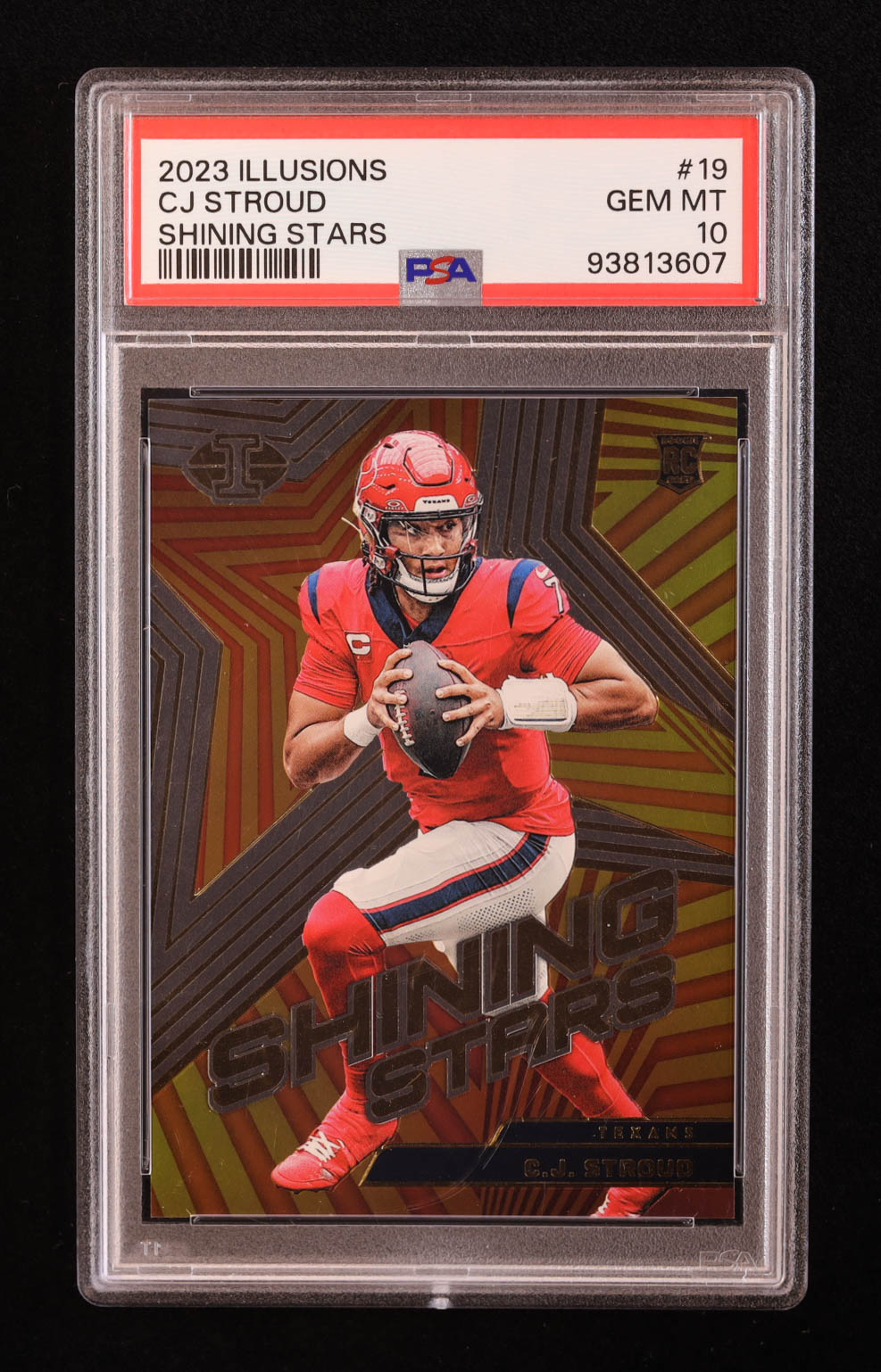CJ Stroud 2023 Panini Illusions Shining Stars #19 RC (PSA 10) at PristineAuction.com CJ Stroud 2023 Panini Illusions Shining Stars #19 RC (PSA 10) at PristineAuction.com