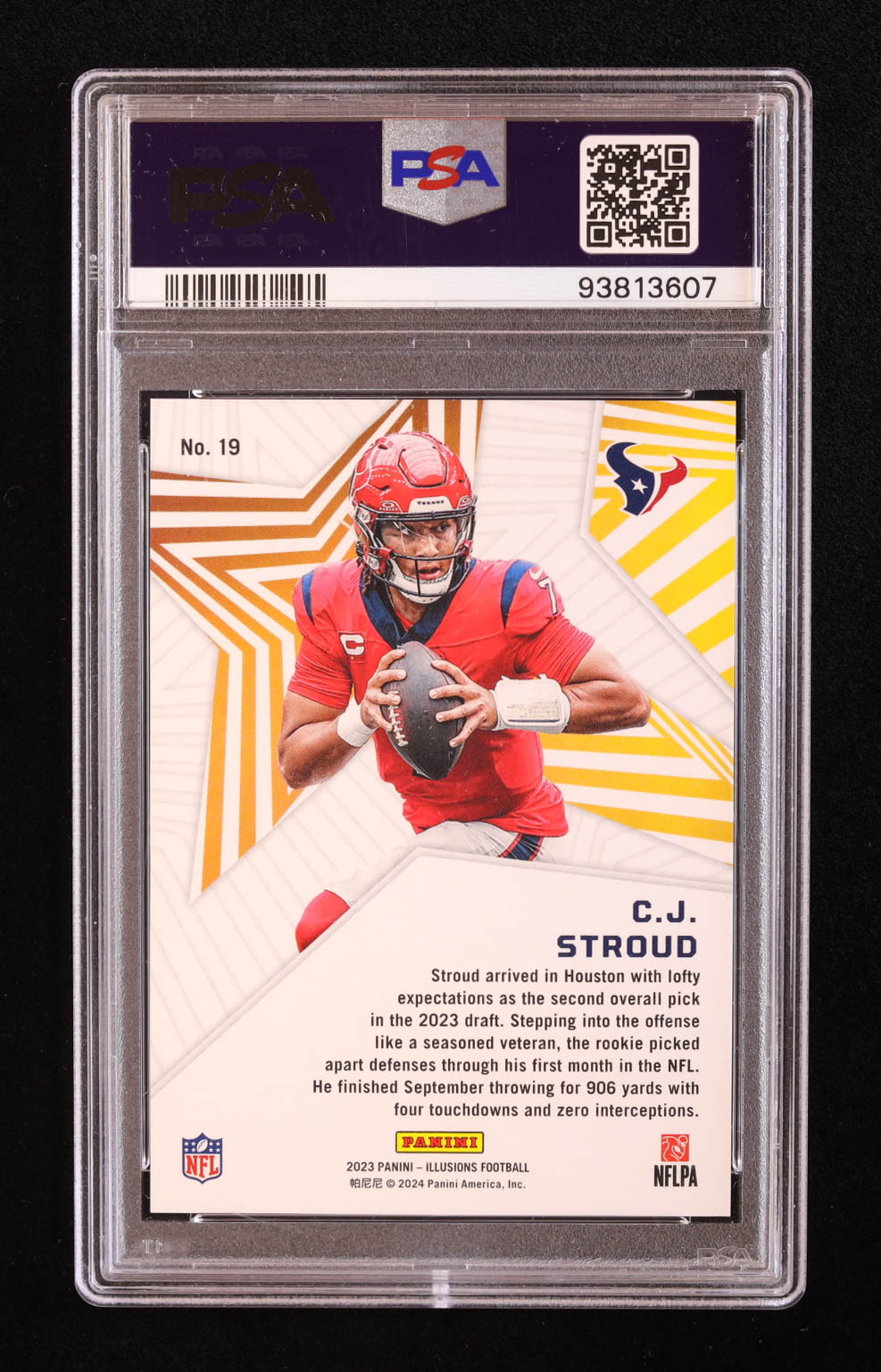 CJ Stroud 2023 Panini Illusions Shining Stars #19 RC (PSA 10) at PristineAuction.com CJ Stroud 2023 Panini Illusions Shining Stars #19 RC (PSA 10) at PristineAuction.com