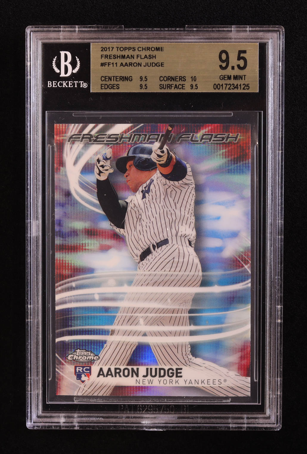 Aaron Judge 2017 Topps Chrome Freshman Flash #FF11 RC (BGS 9.5) at PristineAuction.com Aaron Judge 2017 Topps Chrome Freshman Flash #FF11 RC (BGS 9.5) at PristineAuction.com