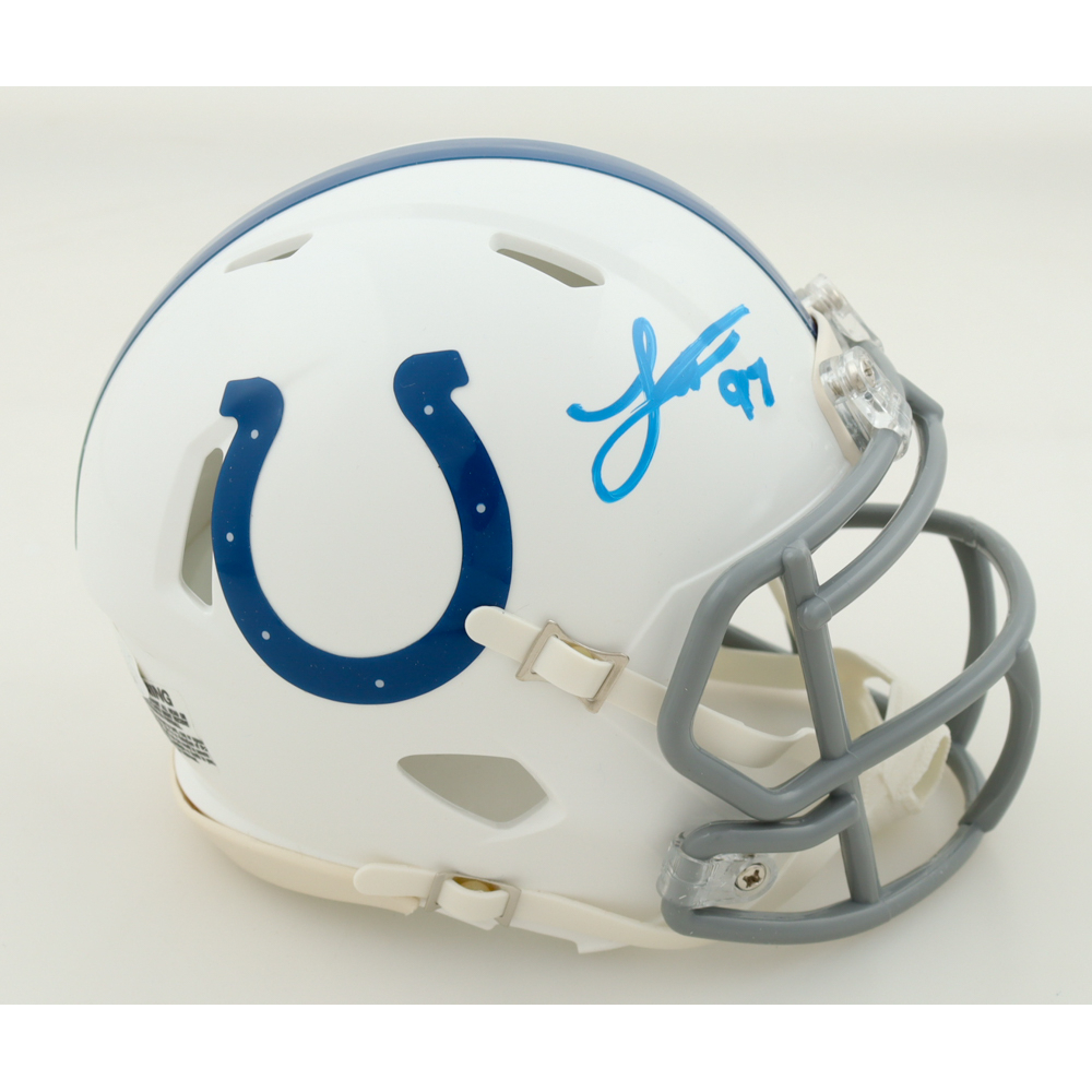 Laiatu Latu Signed Colts Speed Mini Helmet (JSA) at PristineAuction.com