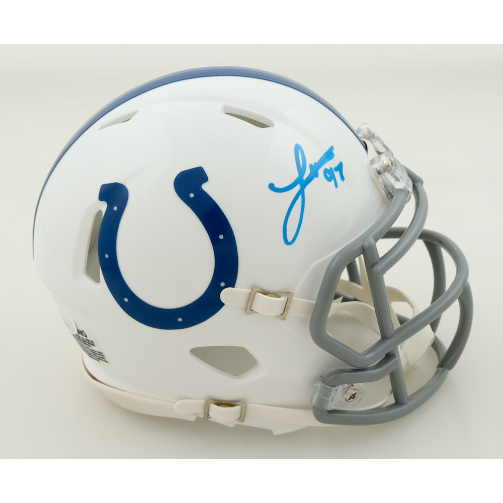 Laiatu Latu Signed Colts Speed Mini Helmet (JSA) at PristineAuction.com