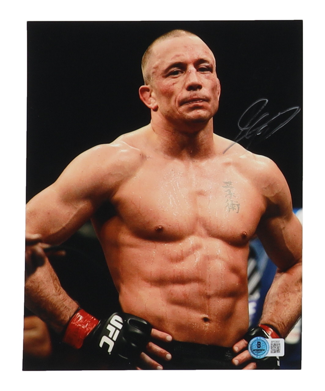 Georges St-Pierre Signed UFC 8x10 Photo (Beckett) at PristineAuction.com Georges St-Pierre Signed UFC 8x10 Photo (Beckett) at PristineAuction.com