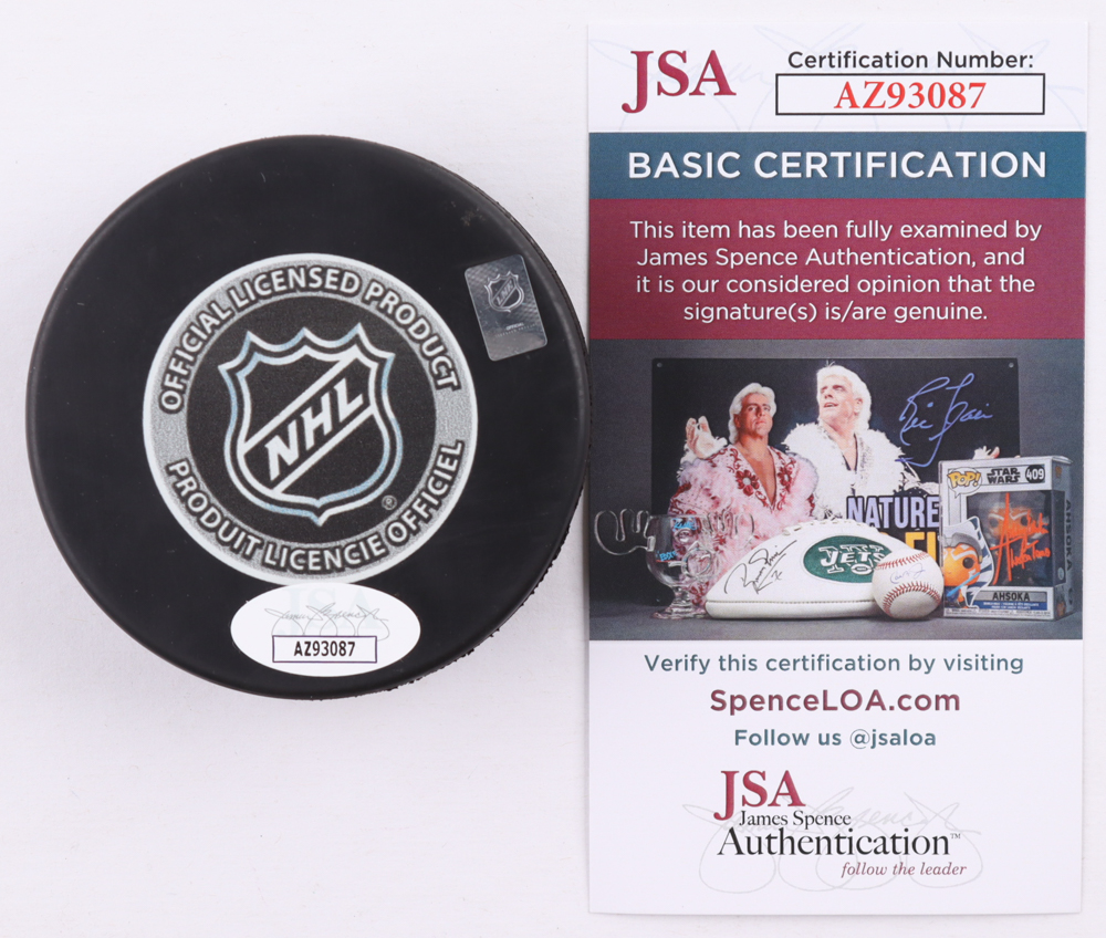 Macklin Celebrini Signed 2024 NHL Draft Logo Hockey Puck (JSA) at PristineAuction.com Macklin Celebrini Signed 2024 NHL Draft Logo Hockey Puck (JSA) at PristineAuction.com