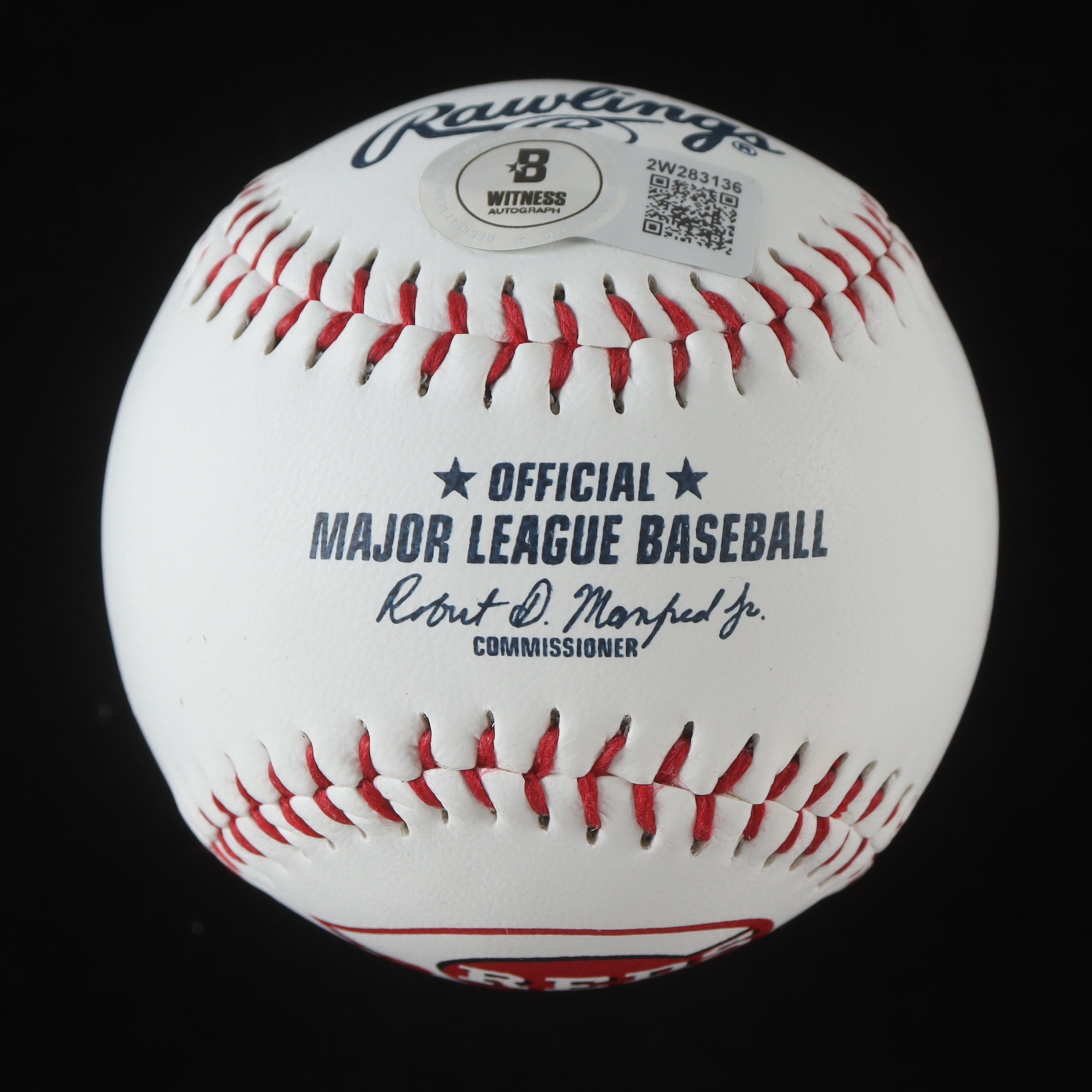 Chris Sabo Signed Reds Logo Baseball Inscribed "88 NL ROY" (Beckett) at PristineAuction.com Chris Sabo Signed Reds Logo Baseball Inscribed "88 NL ROY" (Beckett) at PristineAuction.com