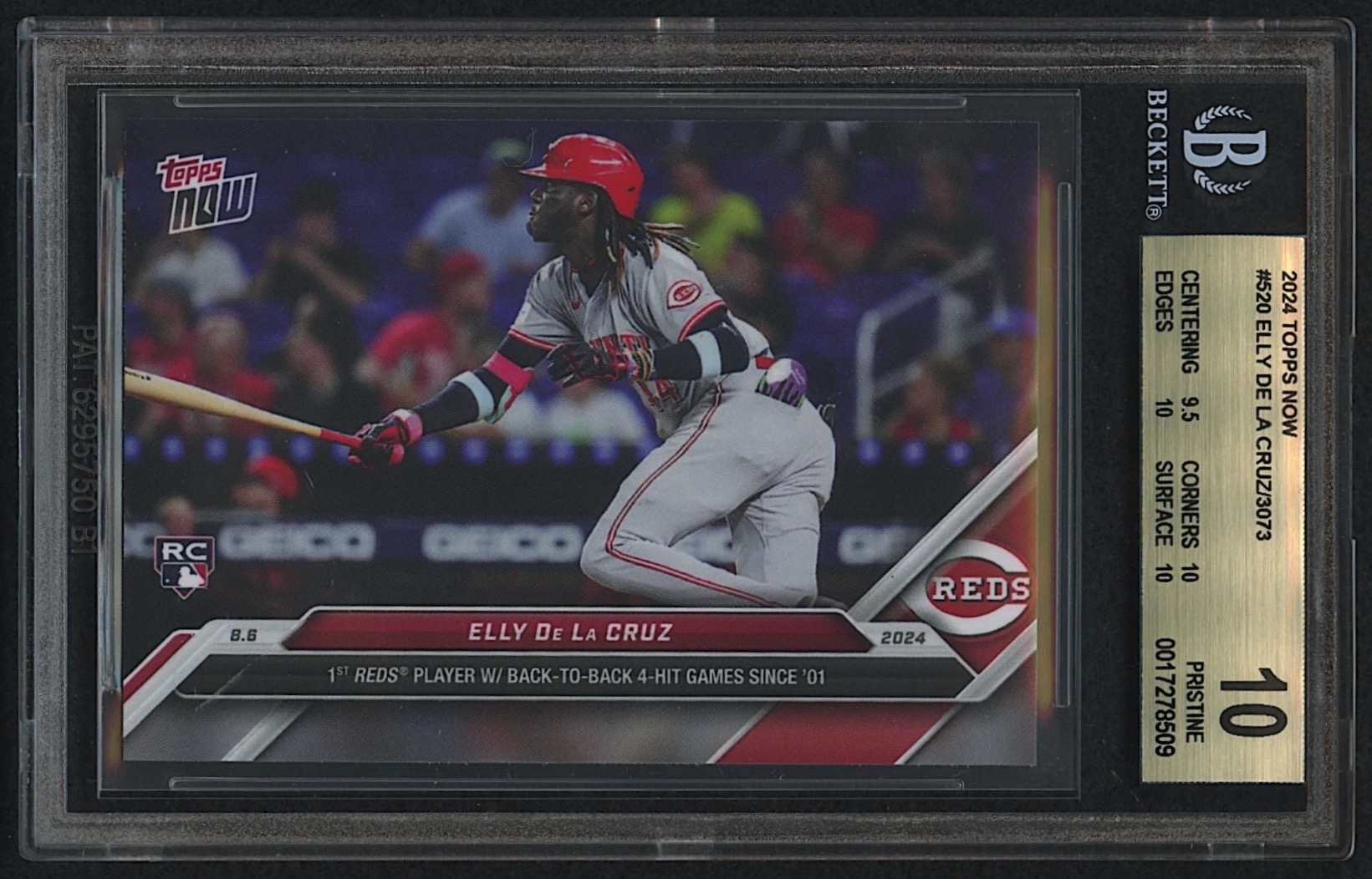 Elly De La Cruz 2024 Topps Now #520 RC (BGS 10) at PristineAuction.com Elly De La Cruz 2024 Topps Now #520 RC (BGS 10) at PristineAuction.com