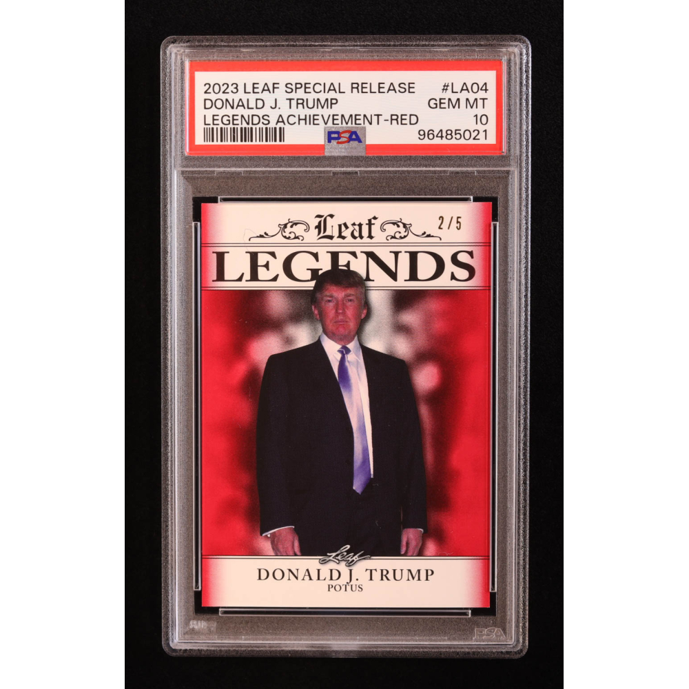 RARE 2020 Leaf Donald Trump POTUS Promo Trading Card #06 - Political Sports Card