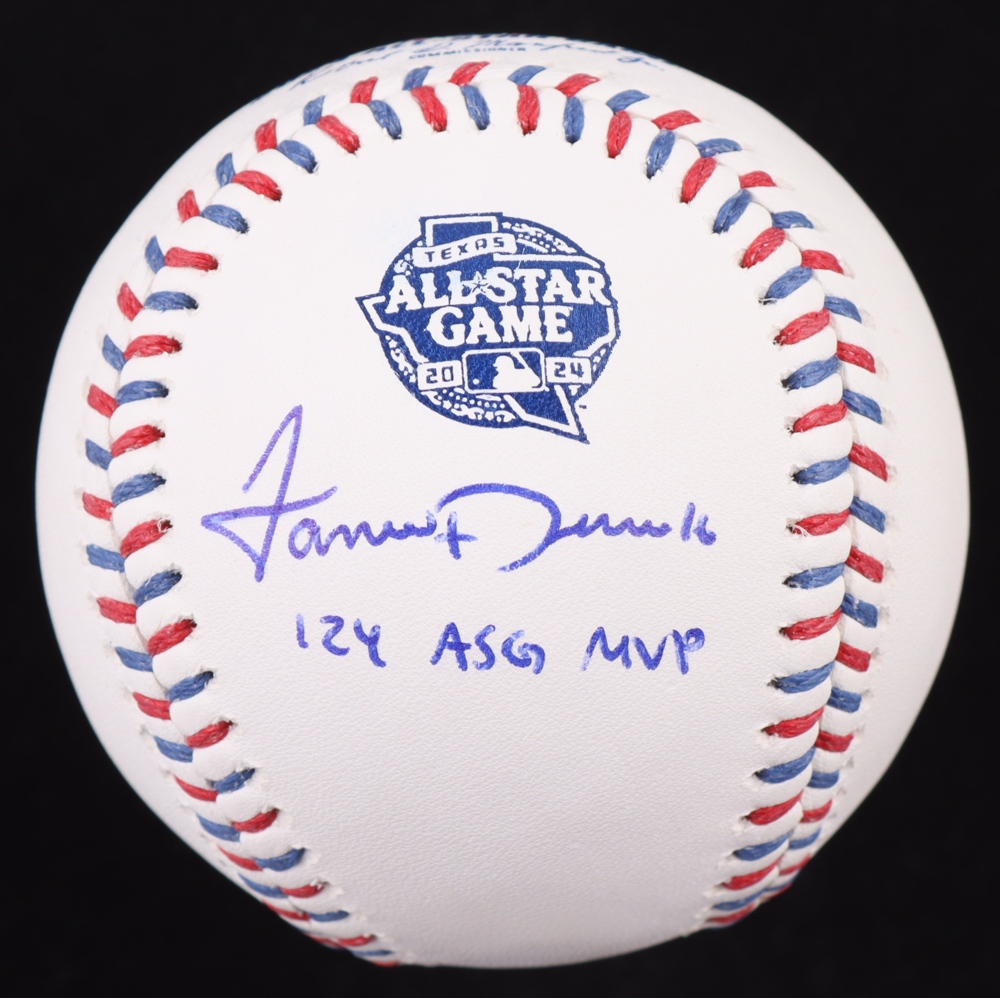 Jarren Duran Signed 2024 All-Star Game Baseball Inscribed "'24 ASG MVP" (JSA) at PristineAuction.com Jarren Duran Signed 2024 All-Star Game Baseball Inscribed "'24 ASG MVP" (JSA) at PristineAuction.com