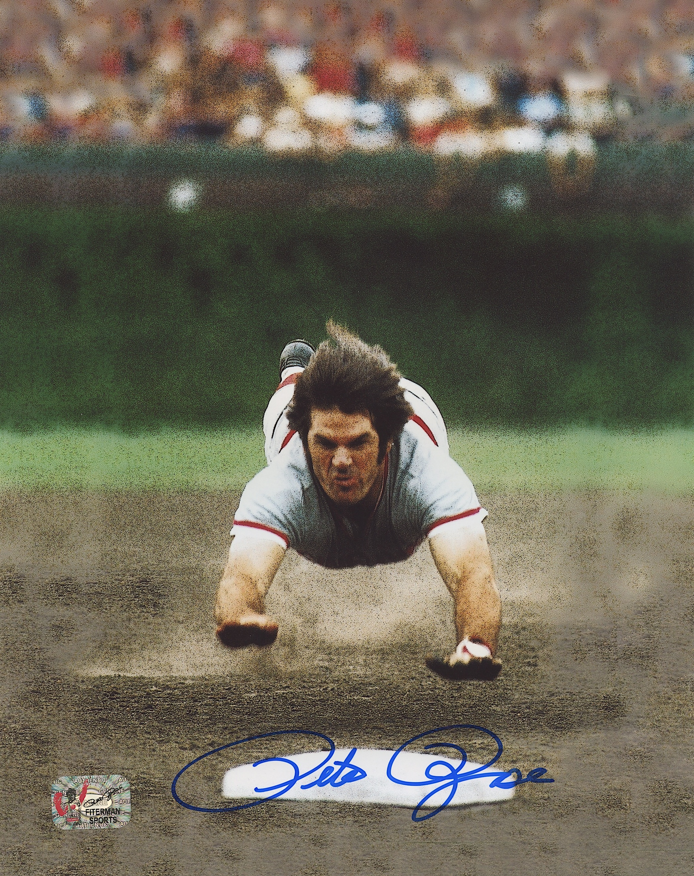 Pete Rose Signed Reds 8x10 Photo (Rose Hologram) at PristineAuction.com Pete Rose Signed Reds 8x10 Photo (Rose Hologram) at PristineAuction.com