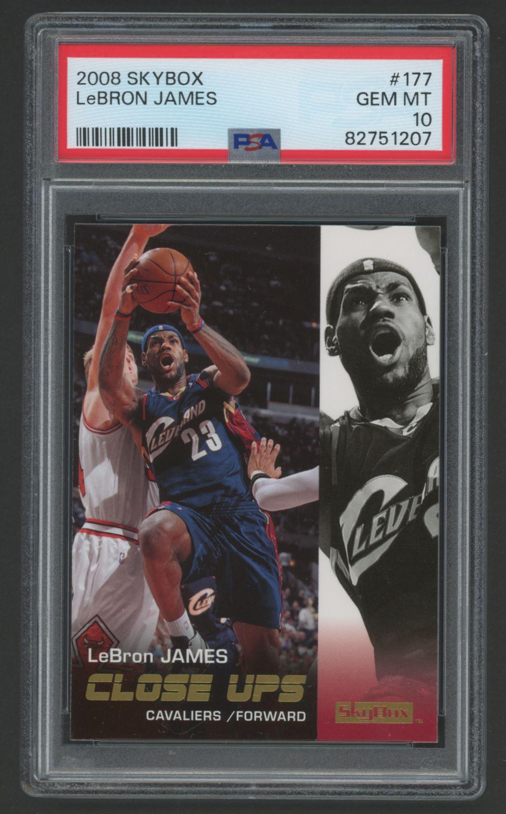 LeBron James 2008-09 SkyBox CU #177 (PSA 10) at PristineAuction.com LeBron James 2008-09 SkyBox CU #177 (PSA 10) at PristineAuction.com