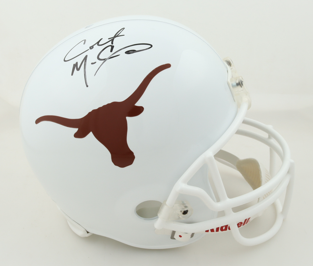 Colt McCoy Signed Texas Longhorns Full-Size Authentic On-Field Helmet (McCoy) at PristineAuction.com Colt McCoy Signed Texas Longhorns Full-Size Authentic On-Field Helmet (McCoy) at PristineAuction.com