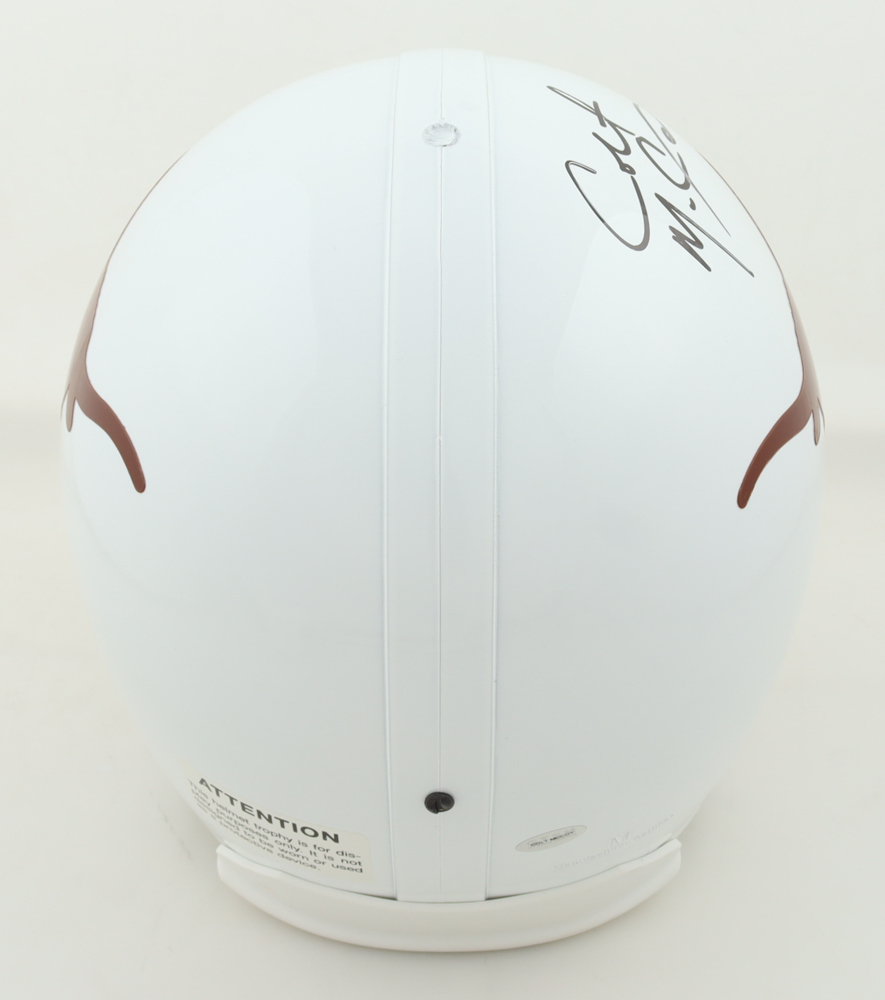 Colt McCoy Signed Texas Longhorns Full-Size Authentic On-Field Helmet (McCoy) at PristineAuction.com Colt McCoy Signed Texas Longhorns Full-Size Authentic On-Field Helmet (McCoy) at PristineAuction.com