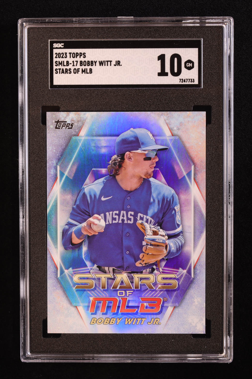 Bobby Witt Jr. 2023 Topps Stars of MLB #SMLB17 (SGC 10) at PristineAuction.com Bobby Witt Jr. 2023 Topps Stars of MLB #SMLB17 (SGC 10) at PristineAuction.com