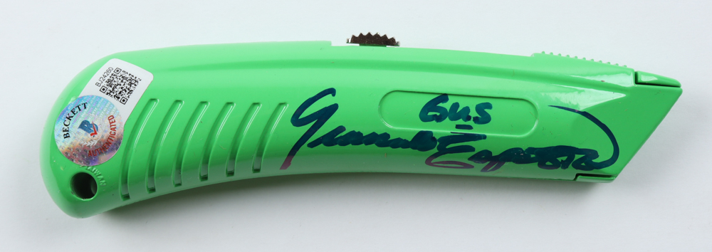 Giancarlo Esposito Signed "Breaking Bad" Box Cutter Inscribed "Gus" (Beckett) at PristineAuction.com Giancarlo Esposito Signed "Breaking Bad" Box Cutter Inscribed "Gus" (Beckett) at PristineAuction.com