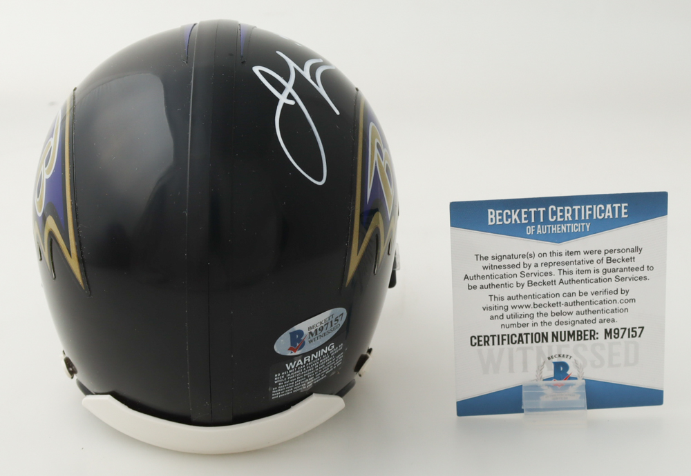 Jamal Lewis Signed Ravens Speed Mini Helmet (Beckett) at PristineAuction.com Jamal Lewis Signed Ravens Speed Mini Helmet (Beckett) at PristineAuction.com
