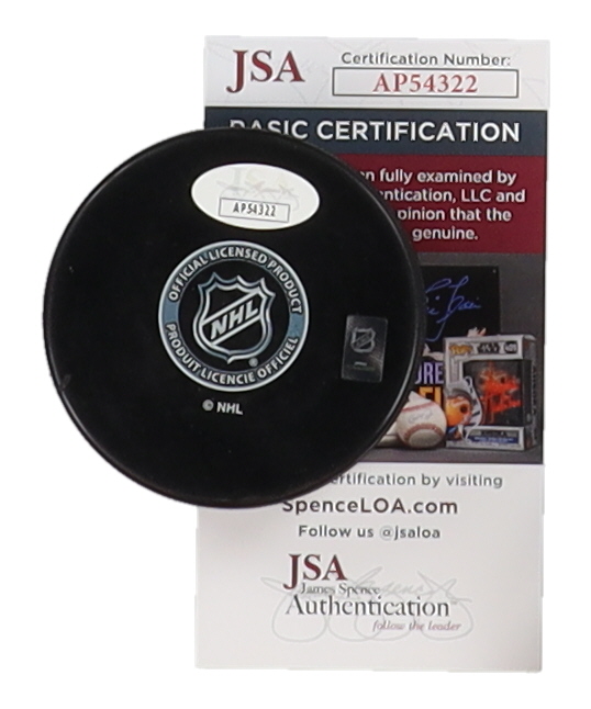 Red Berenson Signed Blues Logo Hockey Puck Inscribed "St. L. B. HOF-23" (JSA) at PristineAuction.com Red Berenson Signed Blues Logo Hockey Puck Inscribed "St. L. B. HOF-23" (JSA) at PristineAuction.com