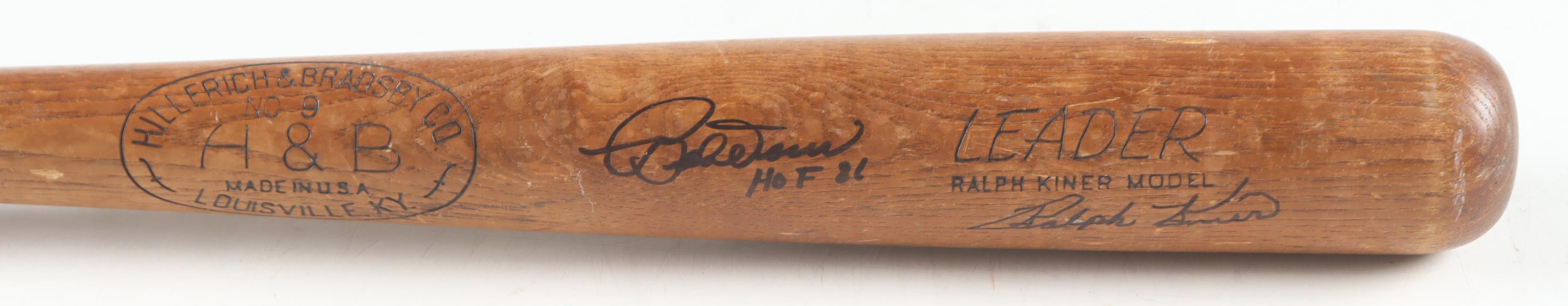 Bobby Doerr & Ralph Kiner Signed Louisville Slugger Hillerich & Bradsby Player Model Baseball Bat Inscribed "HOF 86" (JSA) at PristineAuction.com Bobby Doerr & Ralph Kiner Signed Louisville Slugger Hillerich & Bradsby Player Model Baseball Bat Inscribed "HOF 86" (JSA) at PristineAuction.com