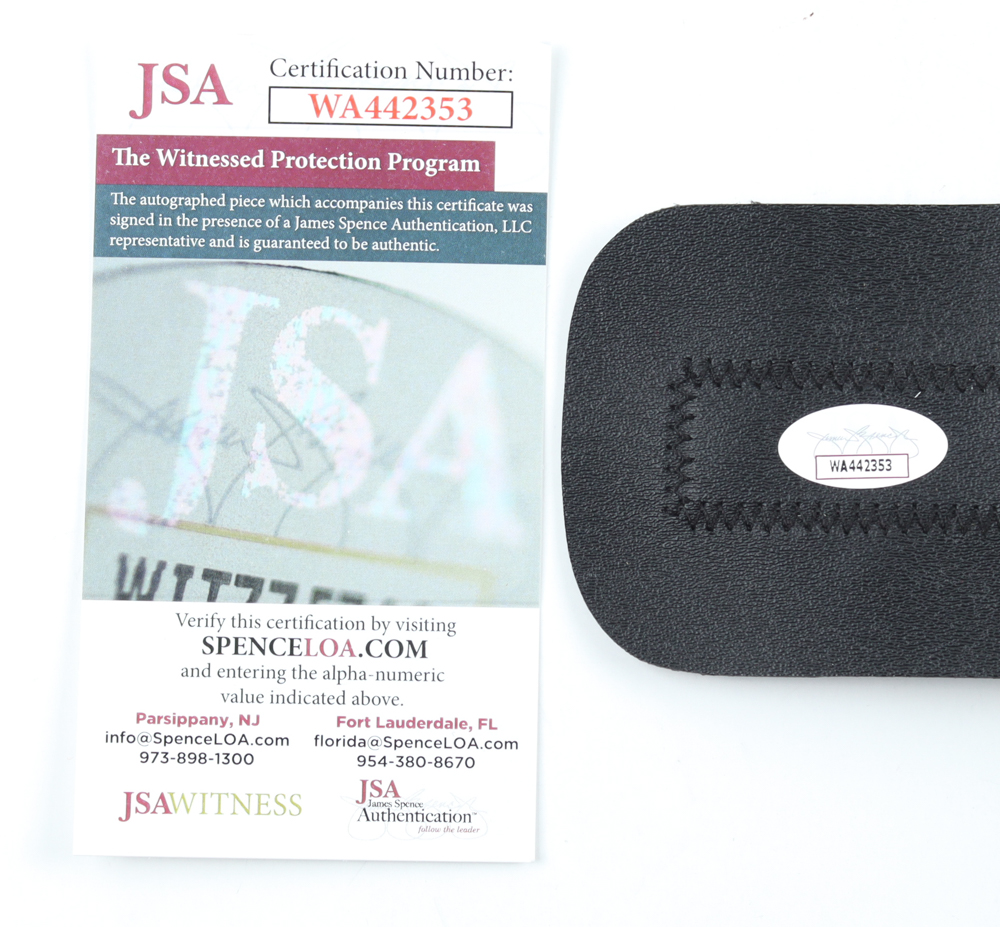 Lex Luger Signed WWE Championship Belt Inscribed "The Total Package" (JSA) at PristineAuction.com Lex Luger Signed WWE Championship Belt Inscribed "The Total Package" (JSA) at PristineAuction.com