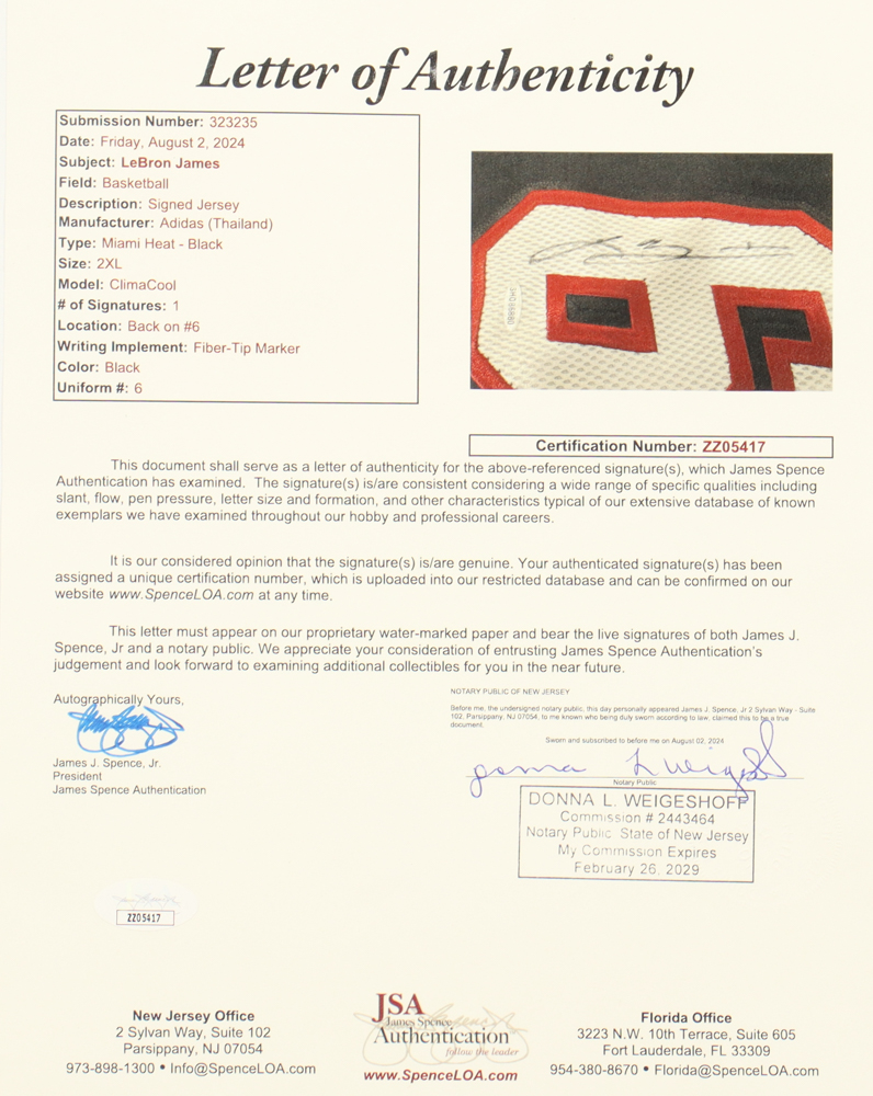 LeBron James Signed 2010-11 Heat Authentic Adidas Pro-Cut Jersey (UDA, PSA & JSA) at PristineAuction.com LeBron James Signed 2010-11 Heat Authentic Adidas Pro-Cut Jersey (UDA, PSA & JSA) at PristineAuction.com